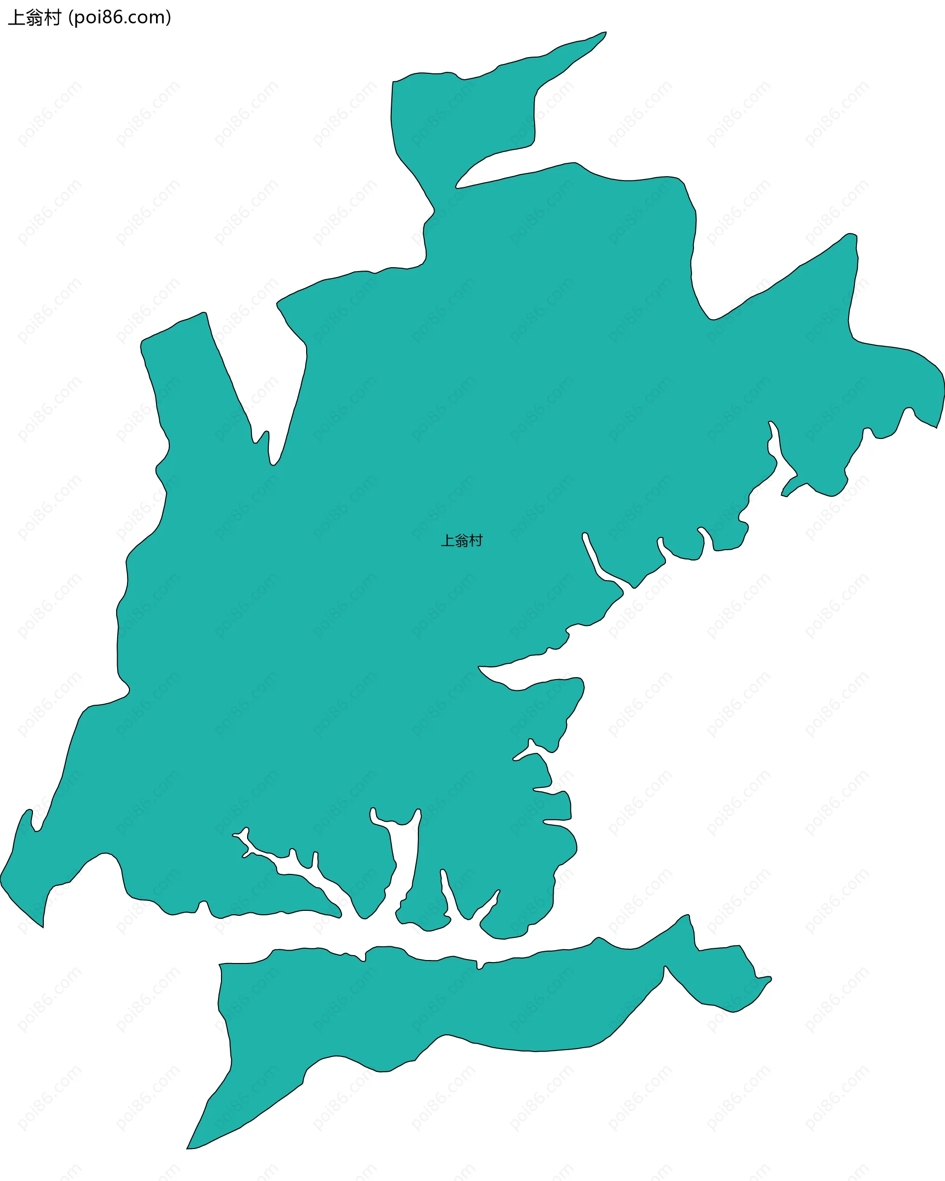 上翁村边界地图