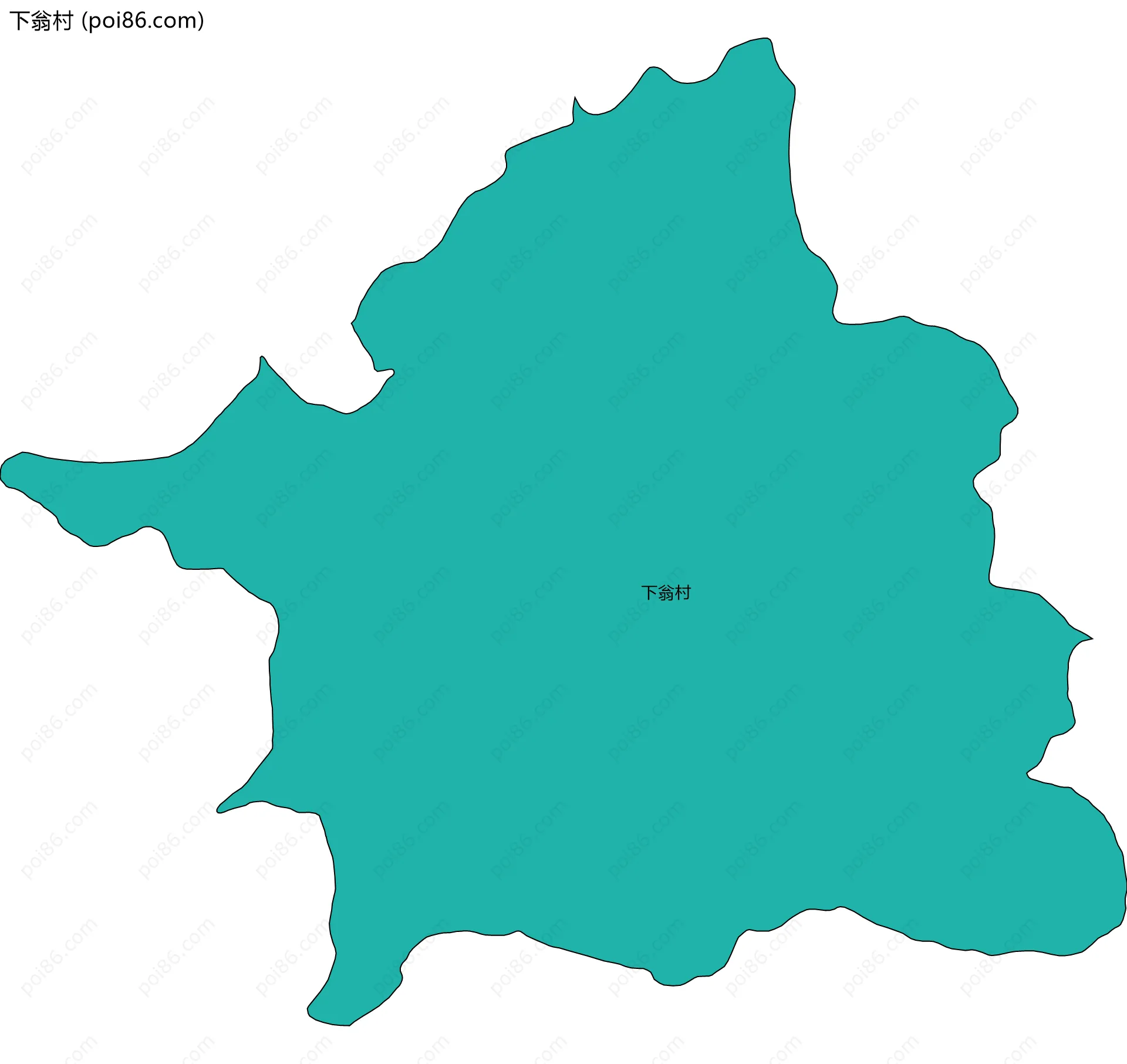 下翁村边界地图