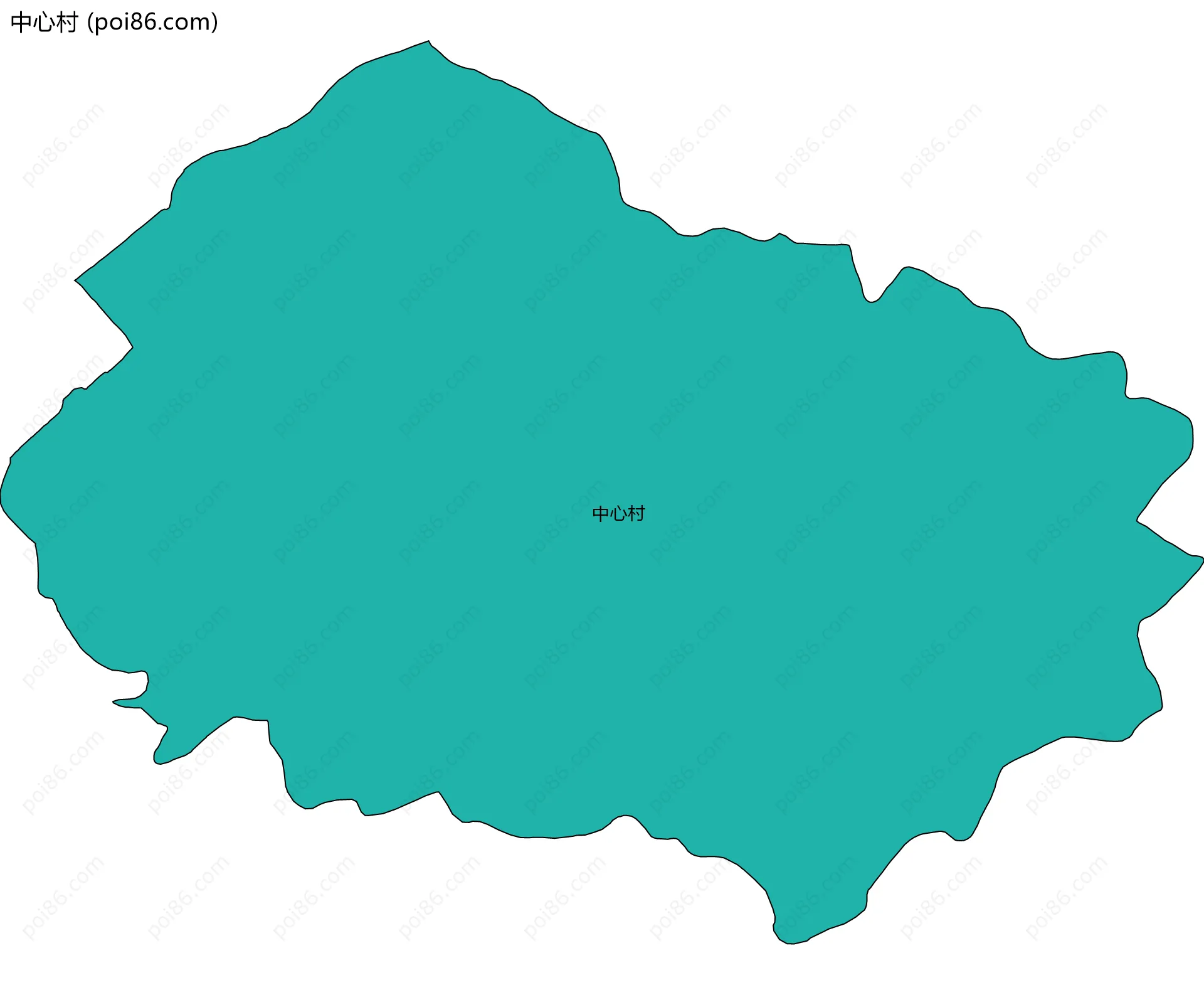 中心村边界地图