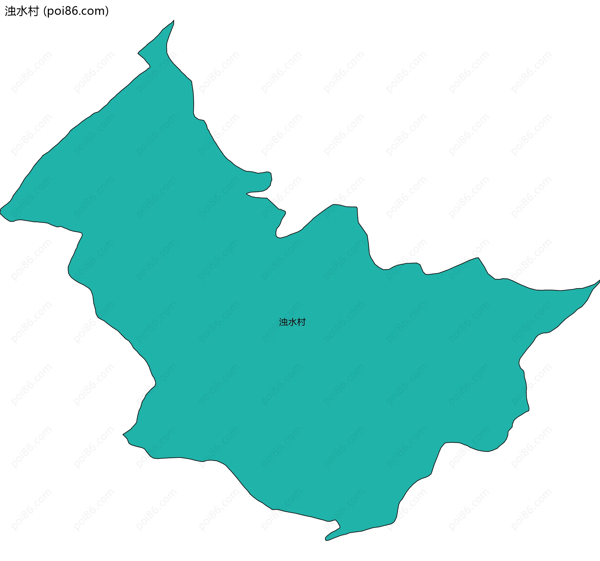 浊水村边界地图