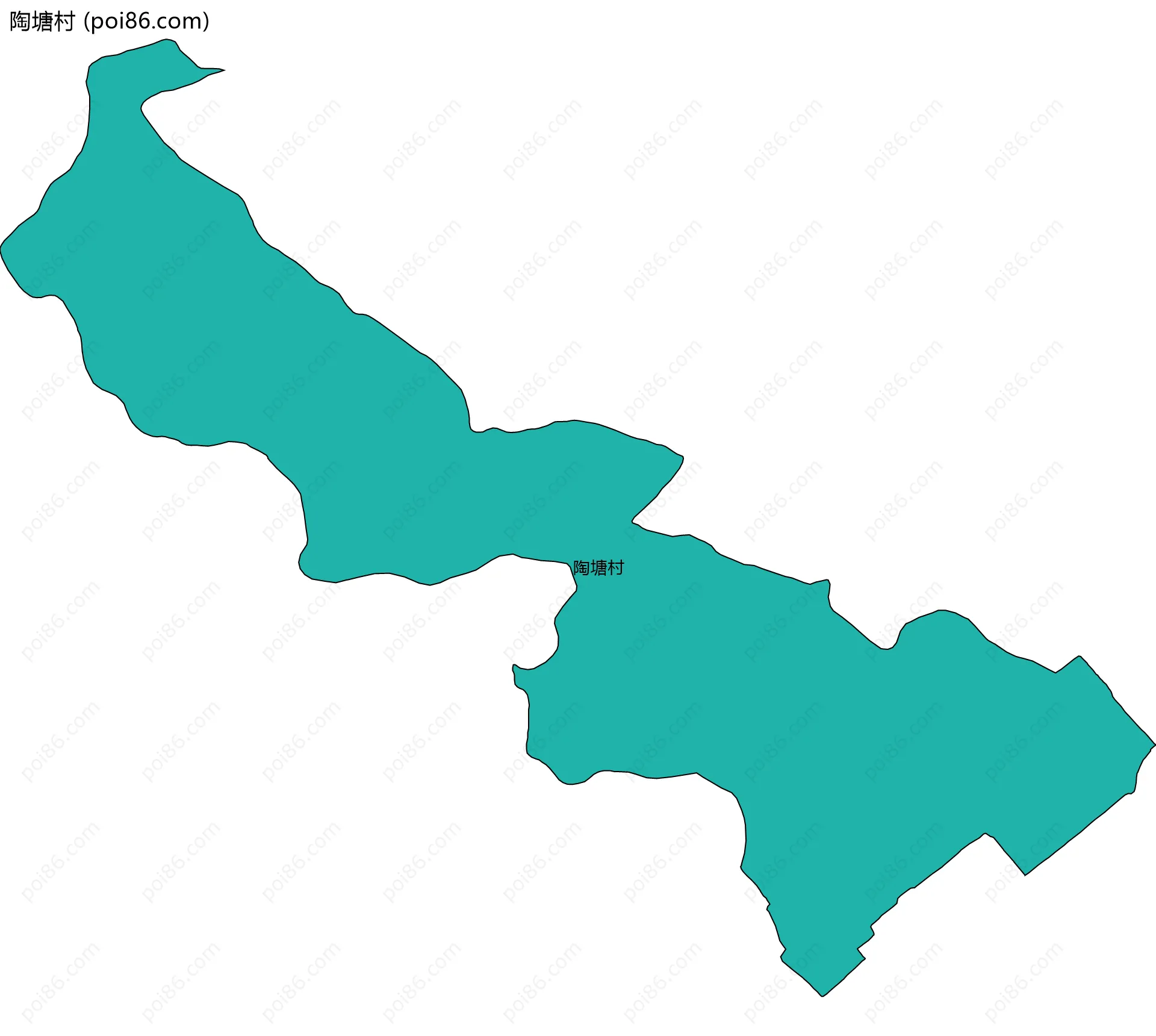 陶塘村边界地图