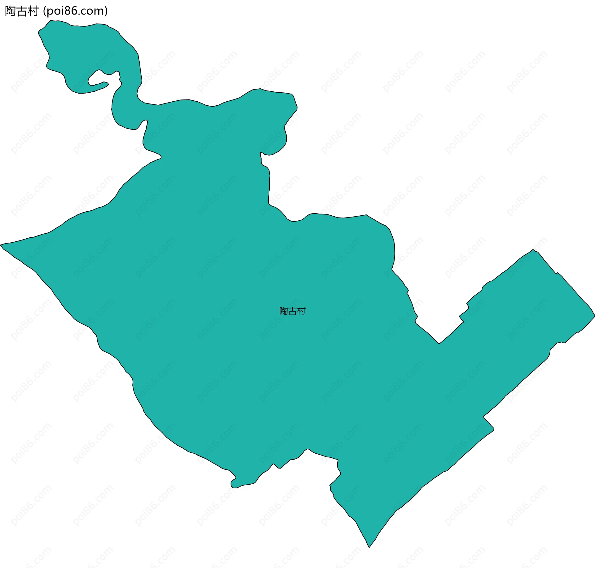 陶古村边界地图