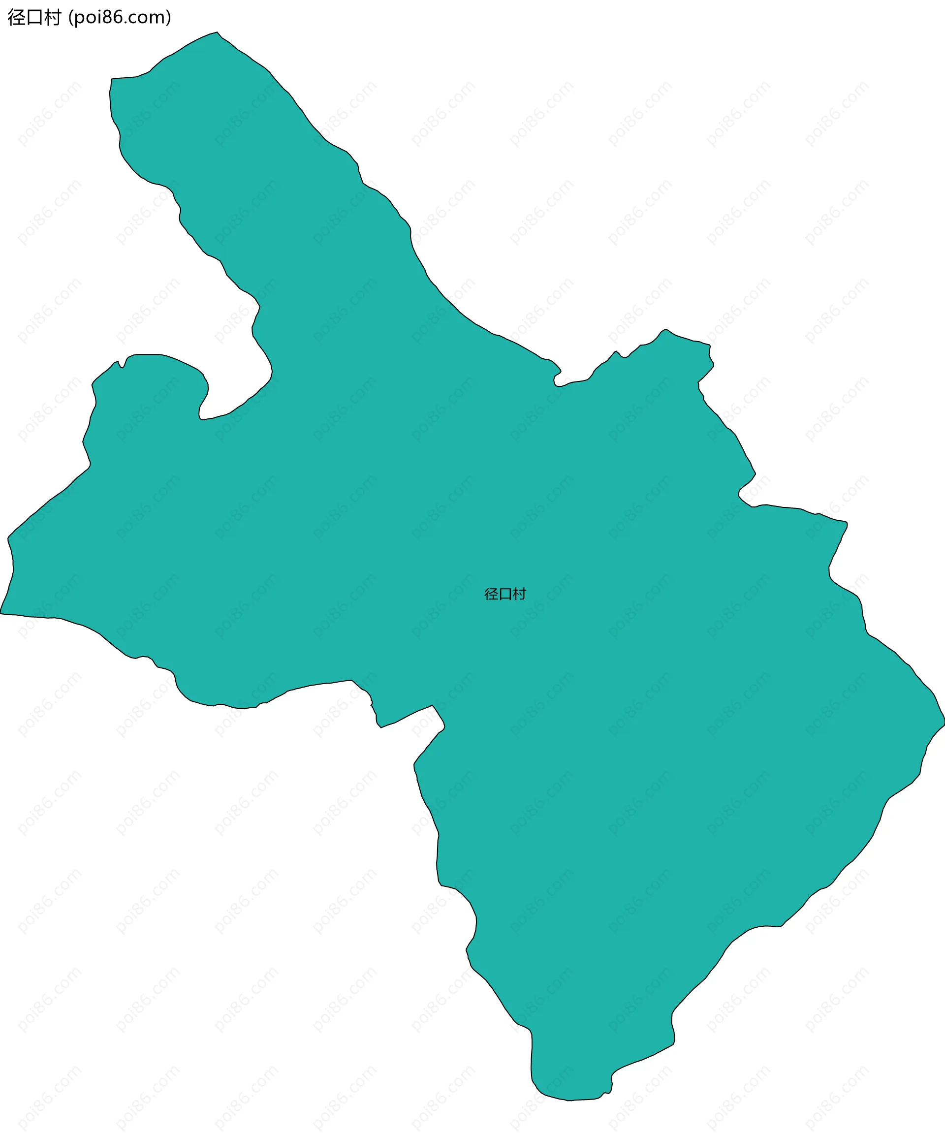 径口村边界地图