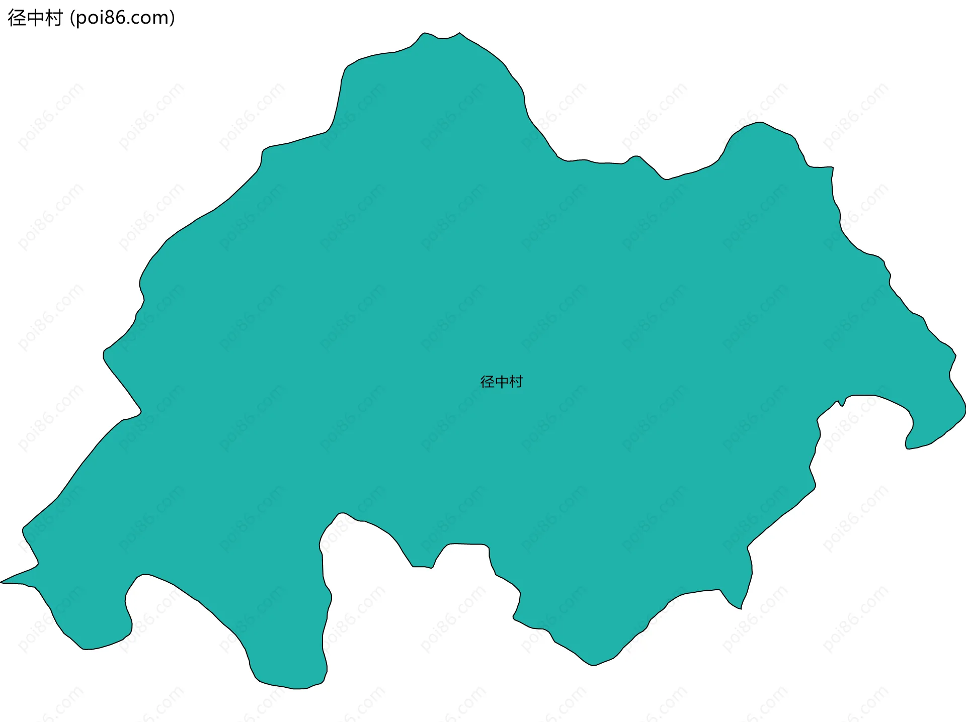 径中村边界地图