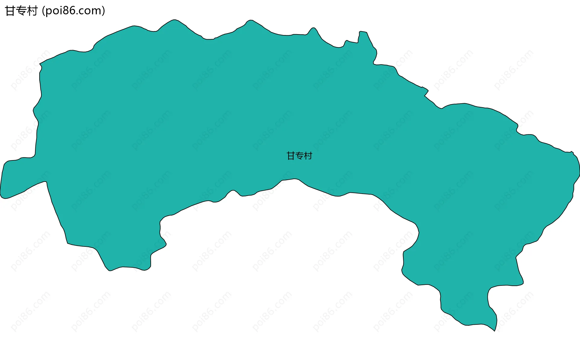 甘专村边界地图