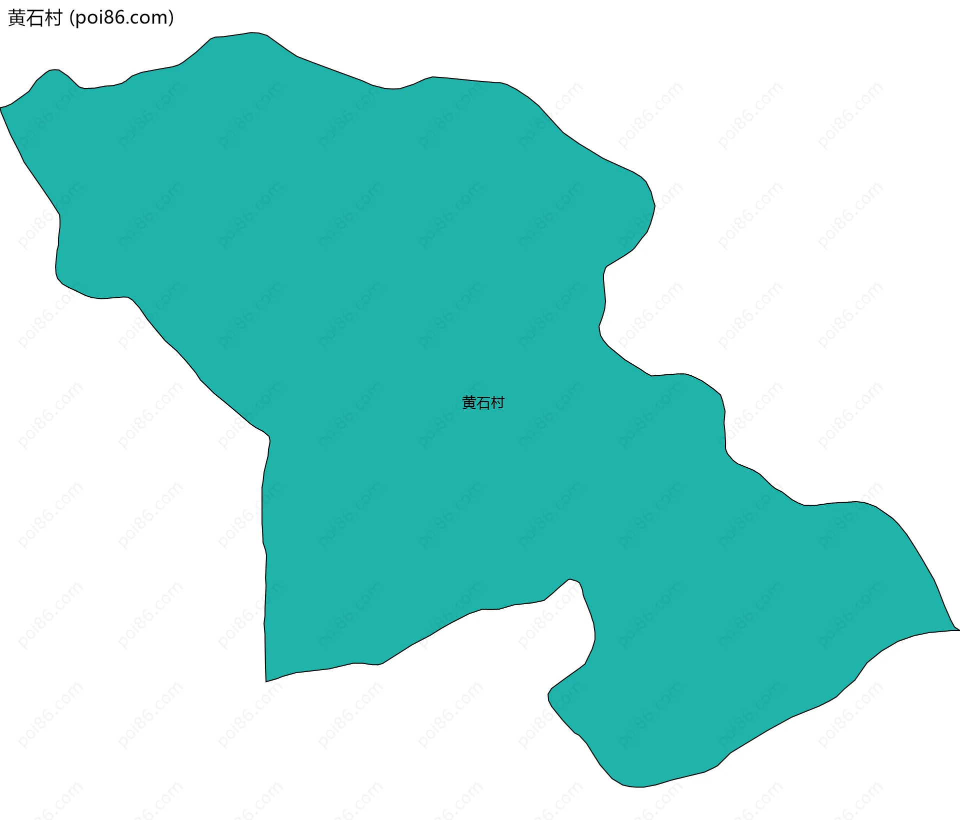 黄石村边界地图