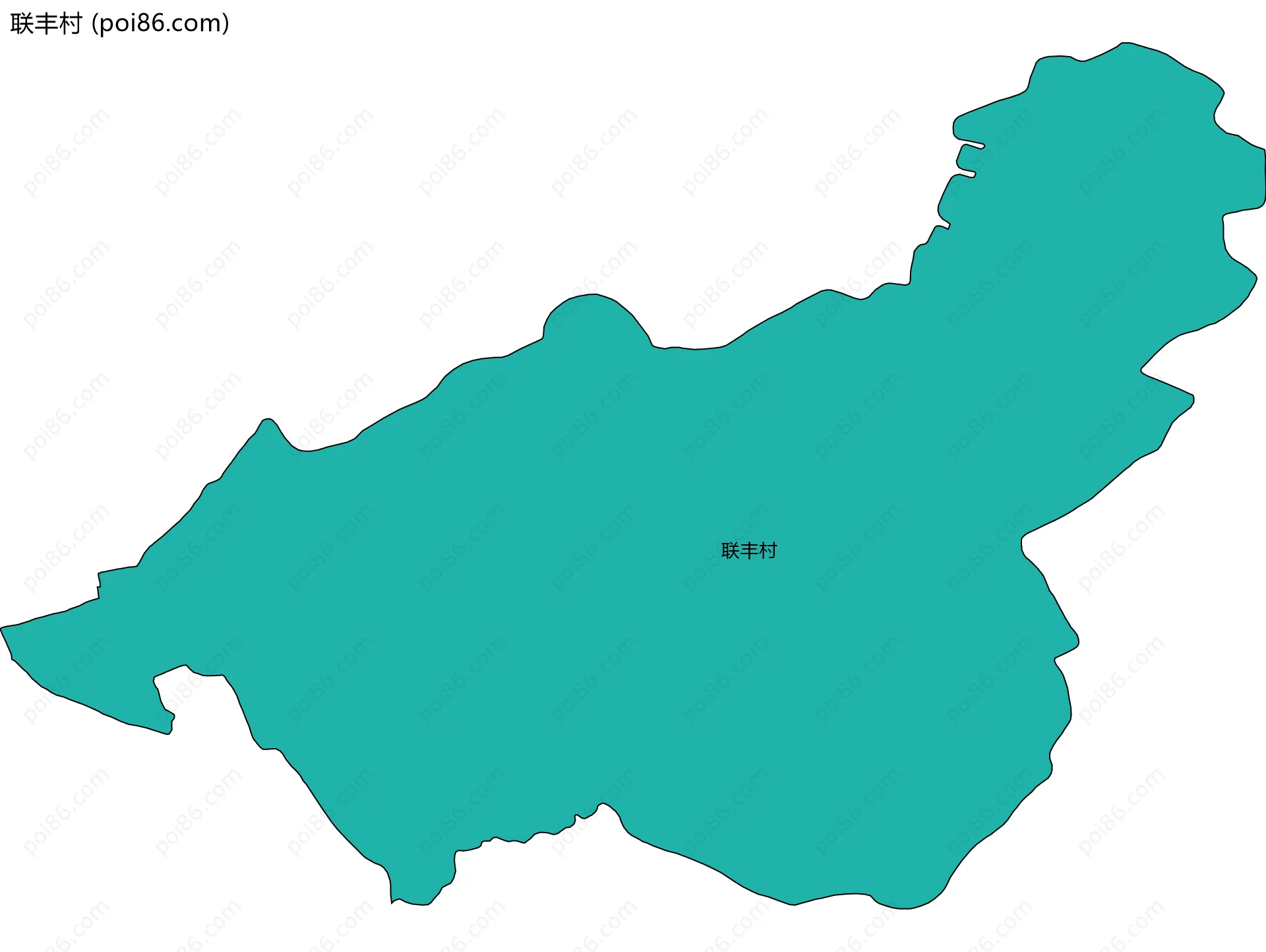 联丰村边界地图