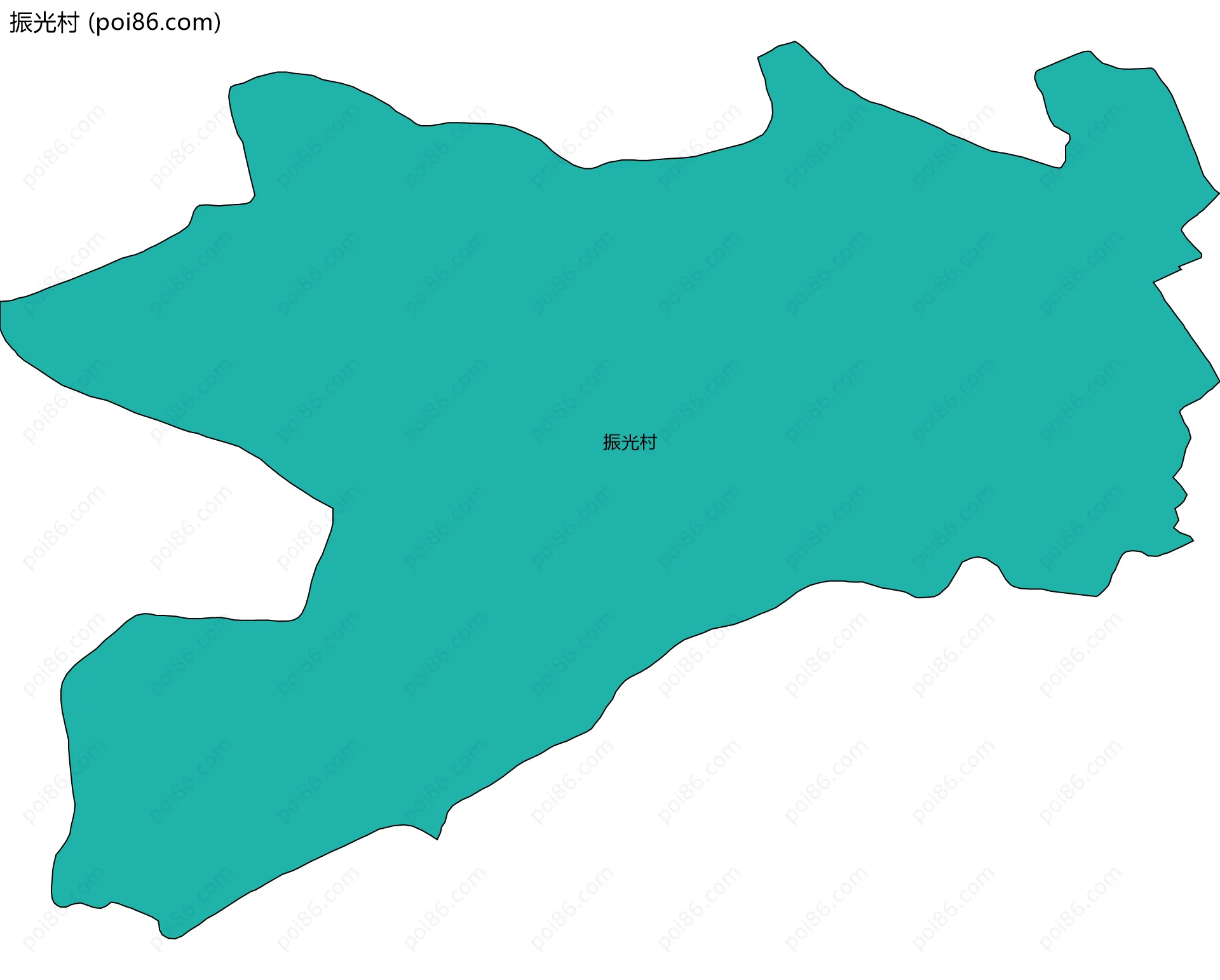 振光村边界地图