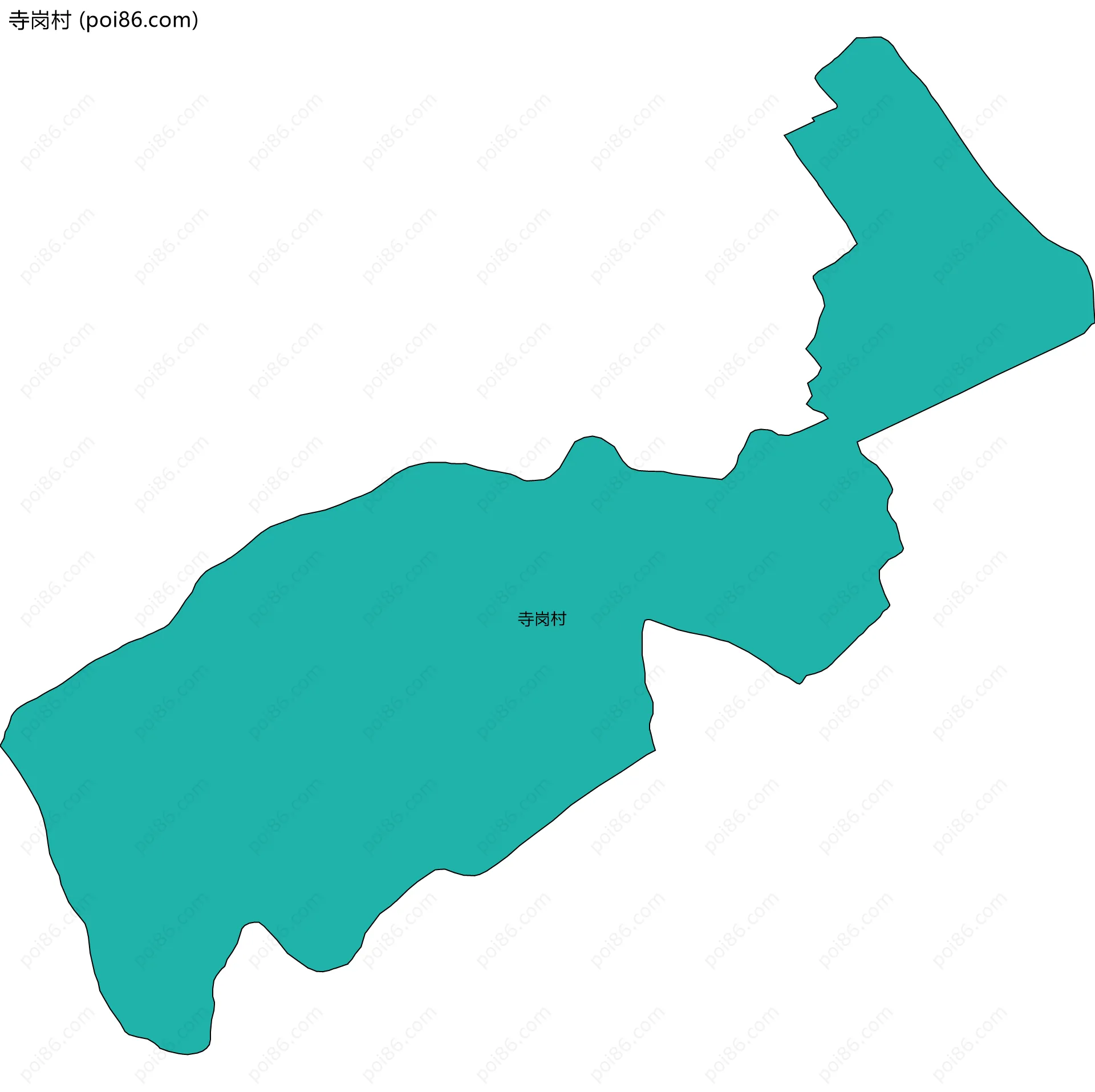 寺岗村边界地图