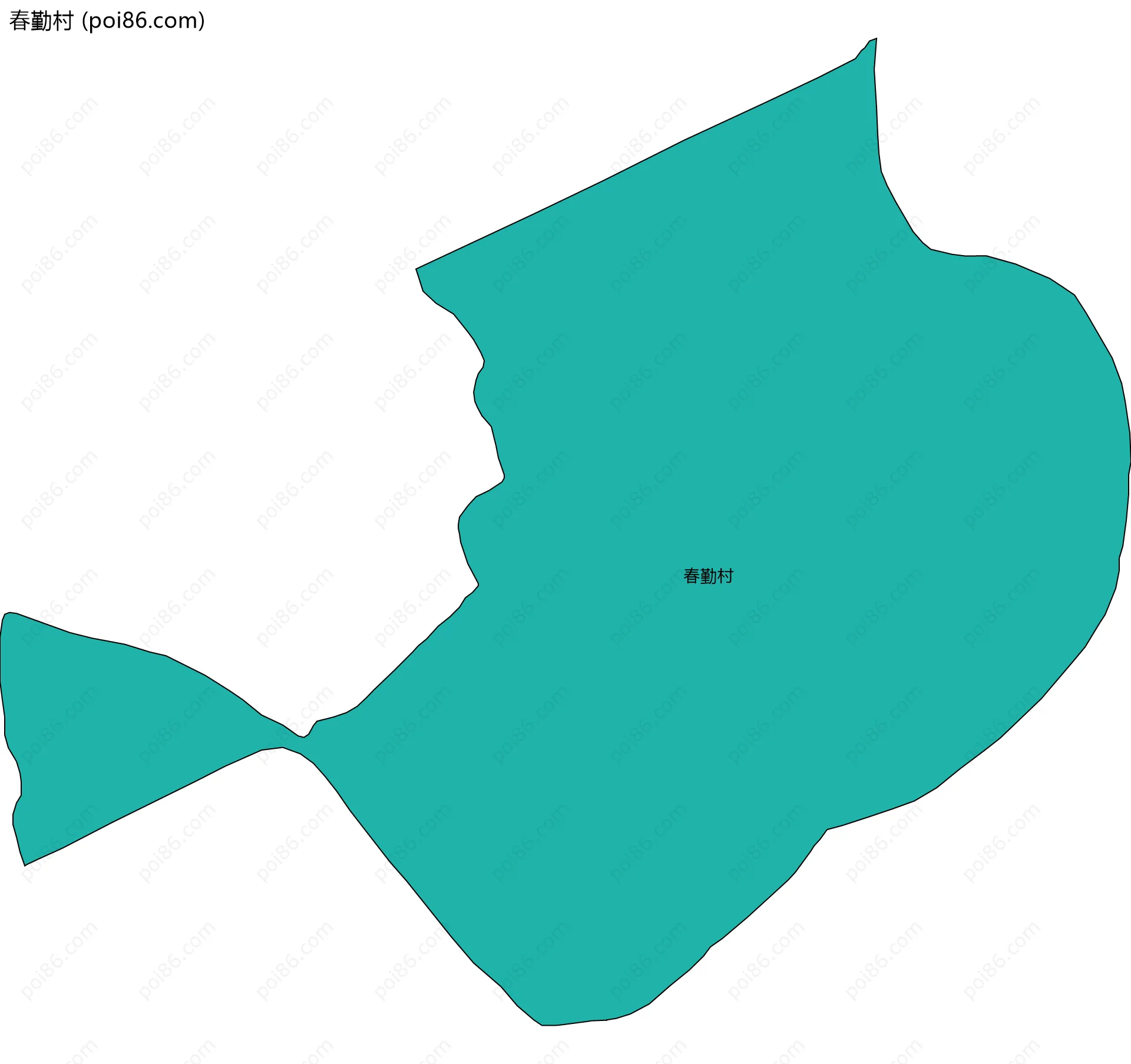 春勤村边界地图