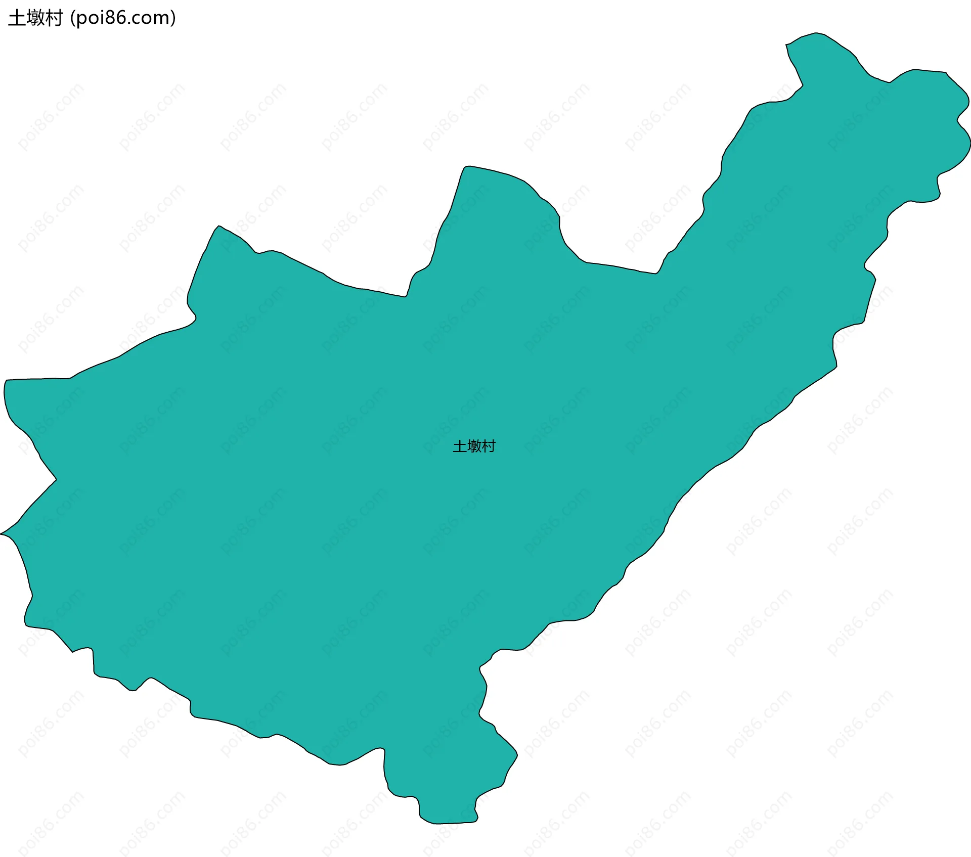 土墩村边界地图