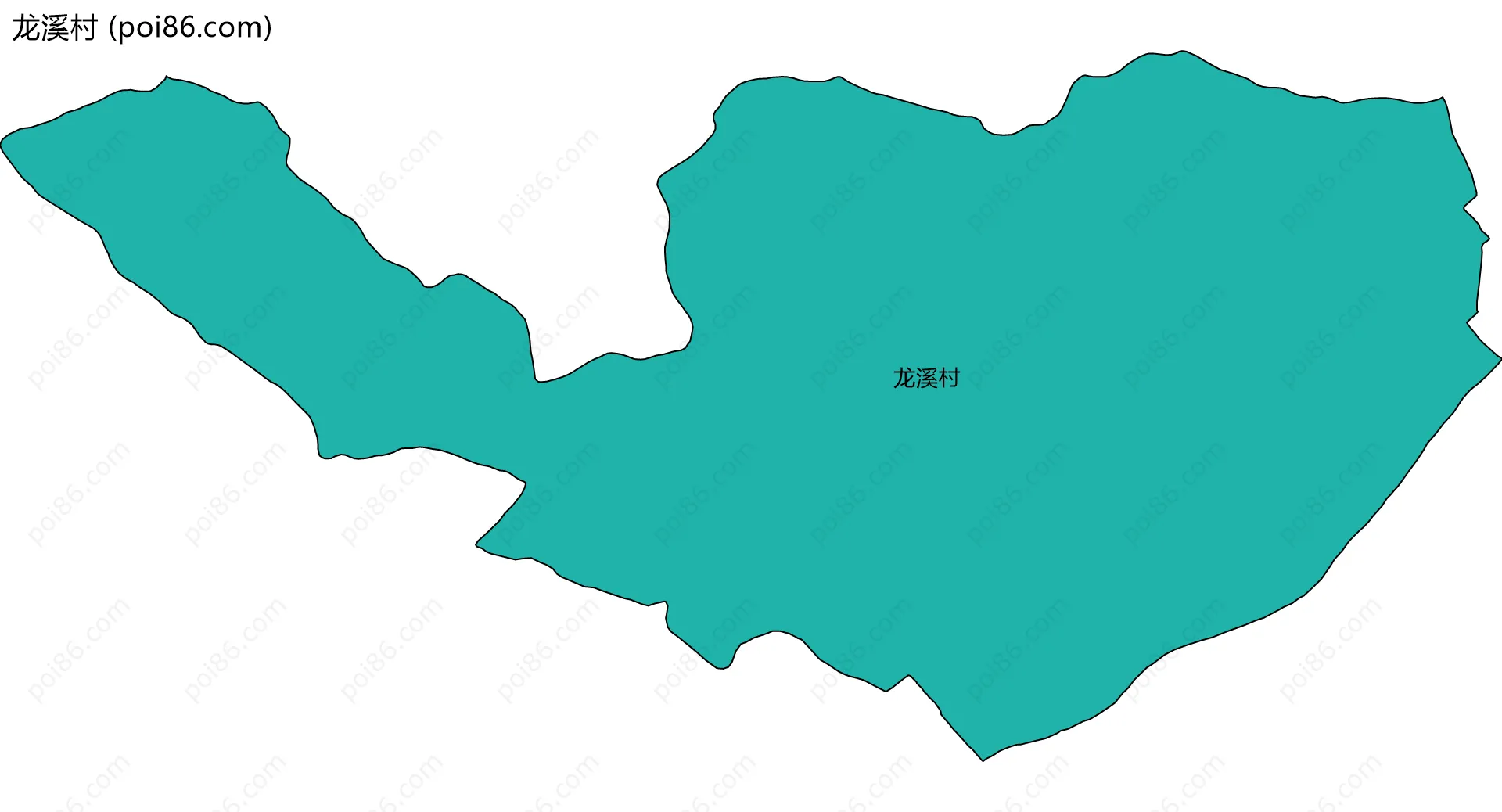 龙溪村边界地图