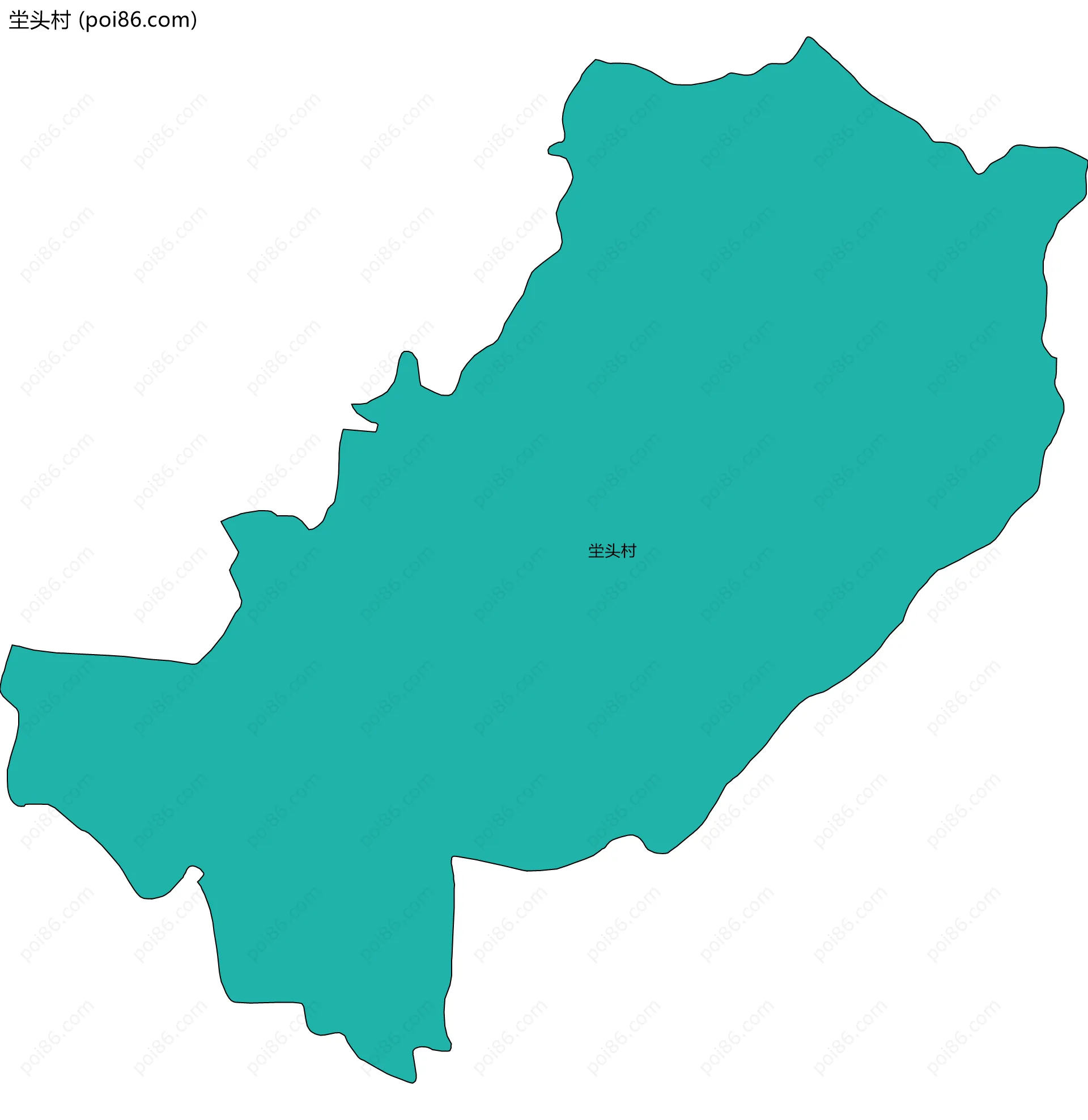 坣头村边界地图