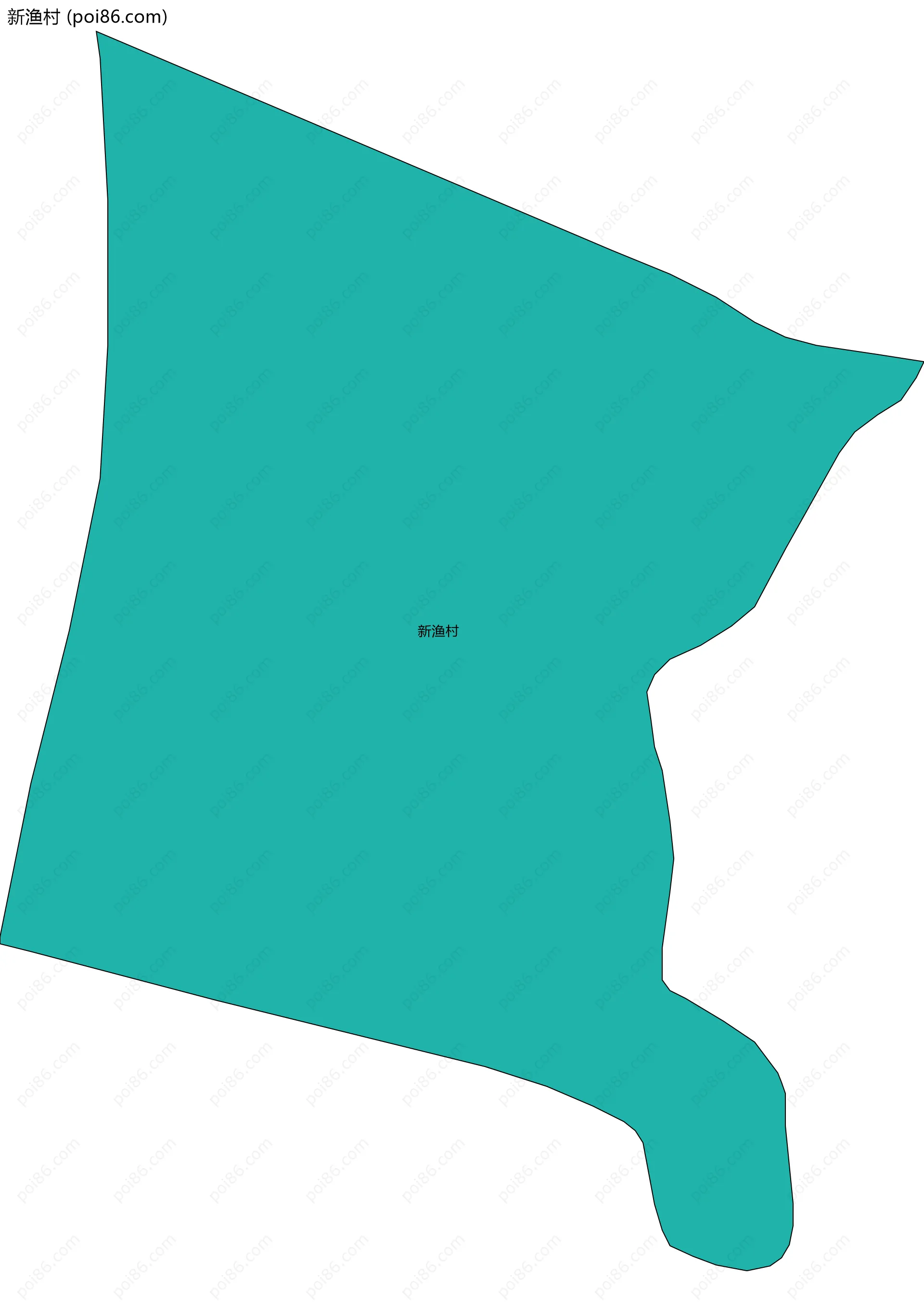 新渔村边界地图