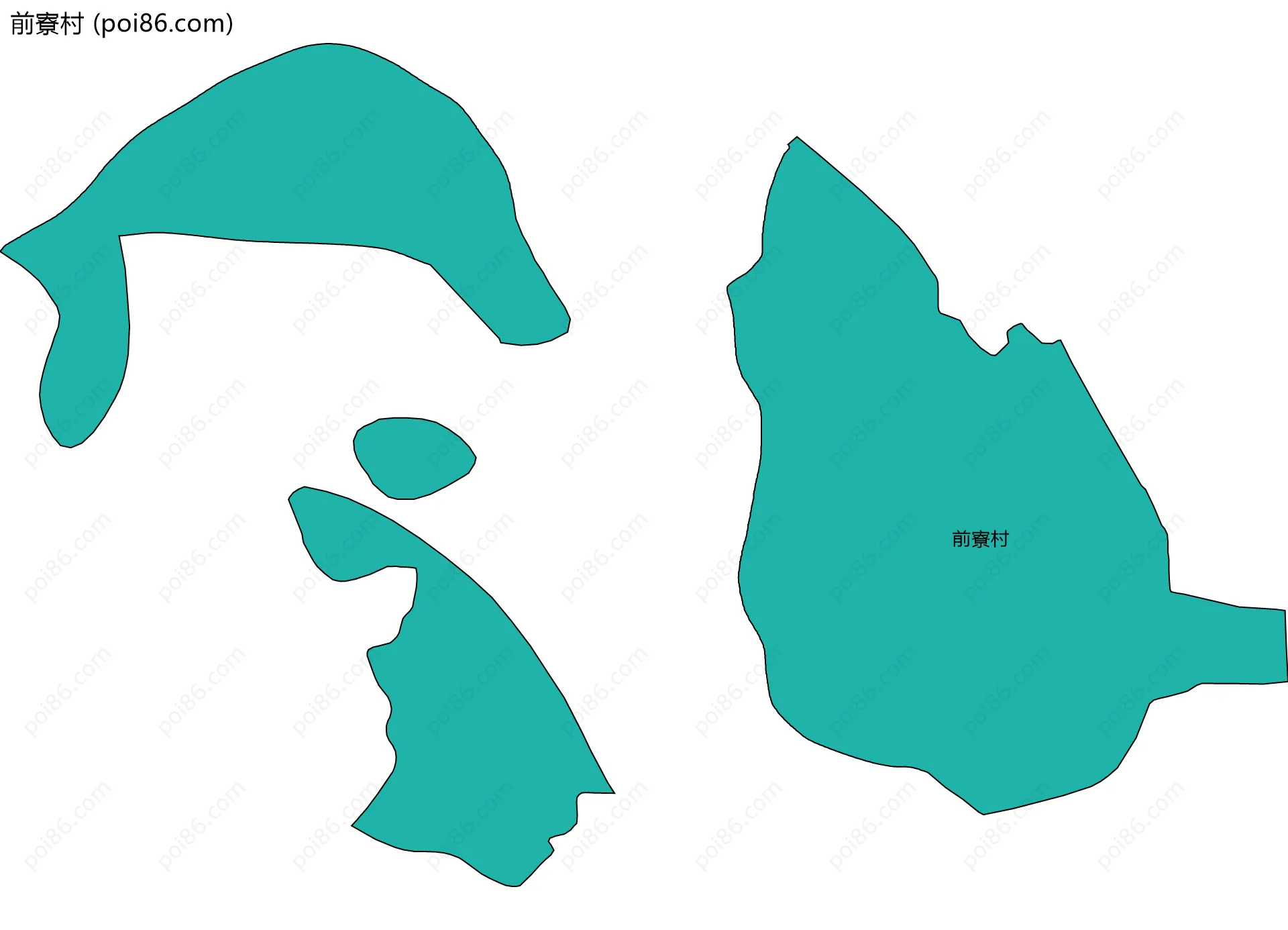 前寮村边界地图