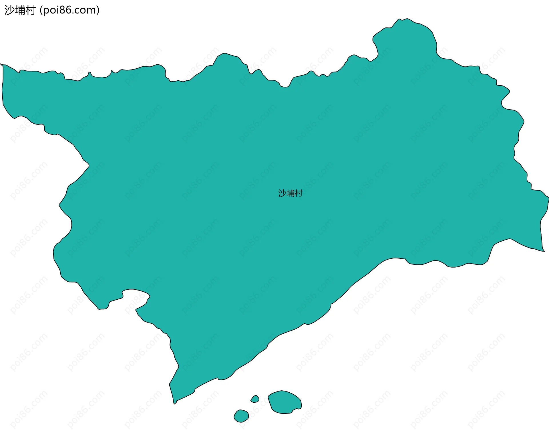 沙埔村边界地图