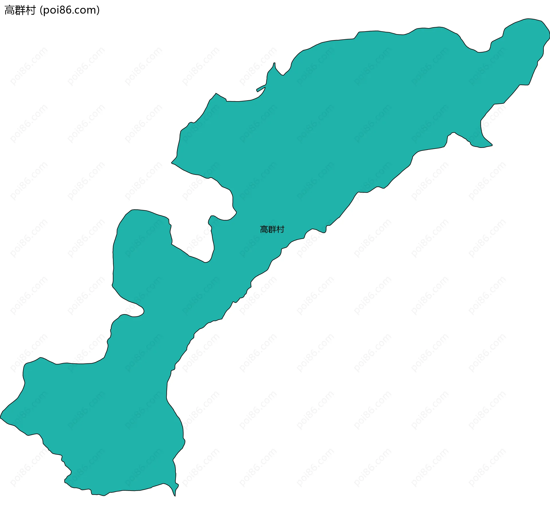 高群村边界地图