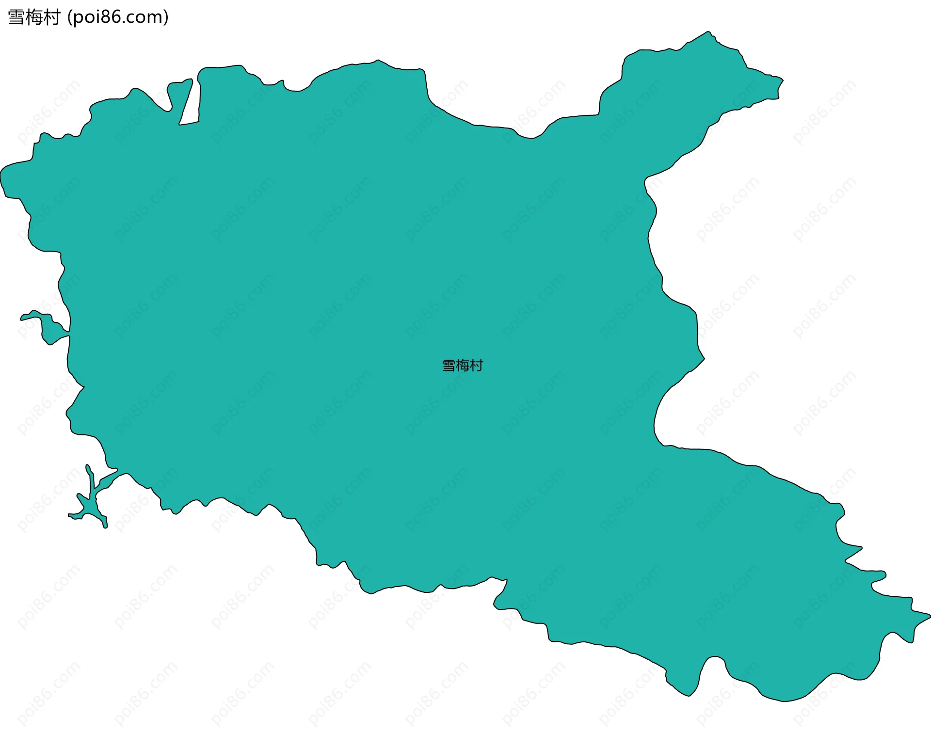 雪梅村边界地图