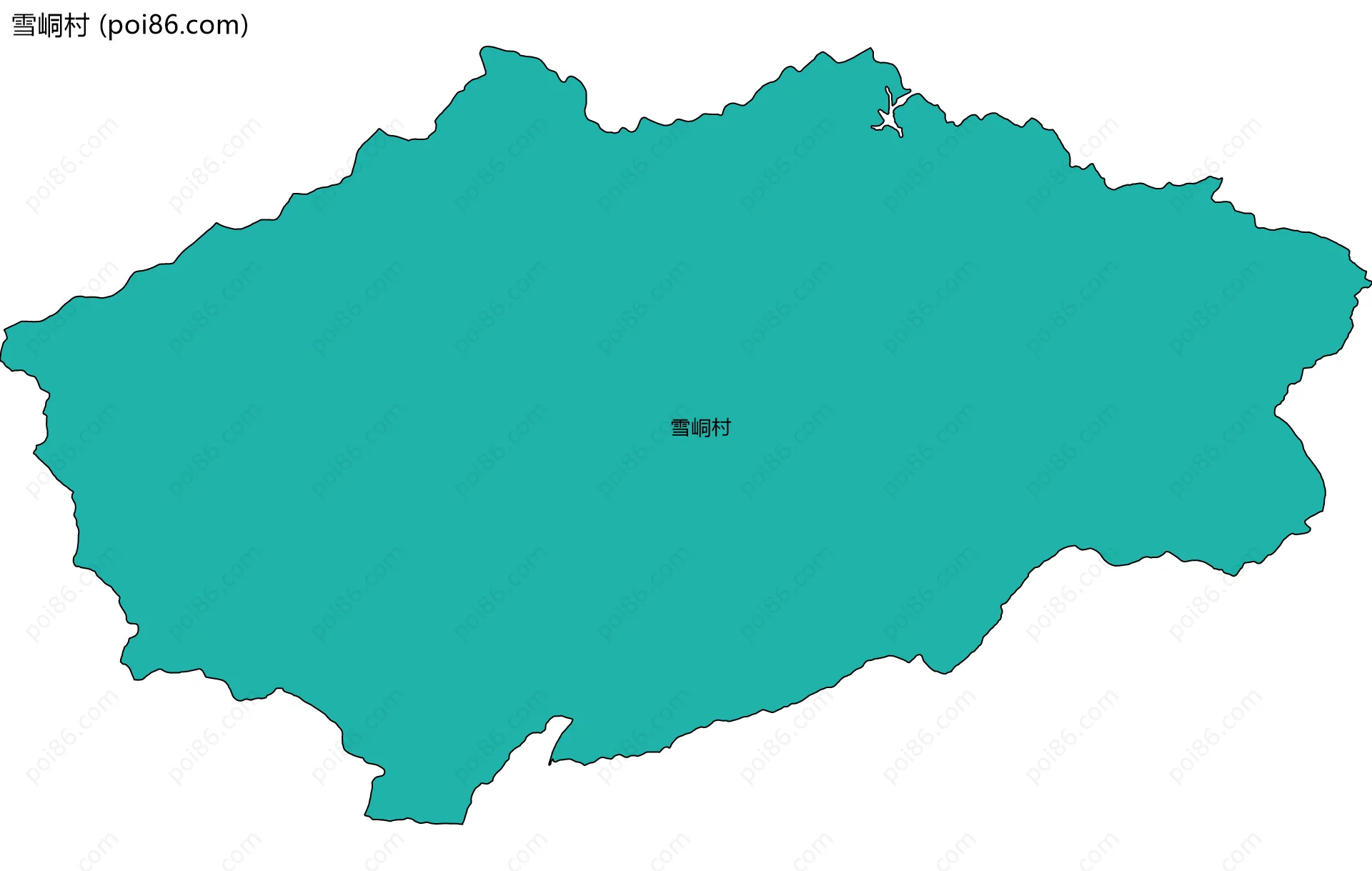 雪峒村边界地图