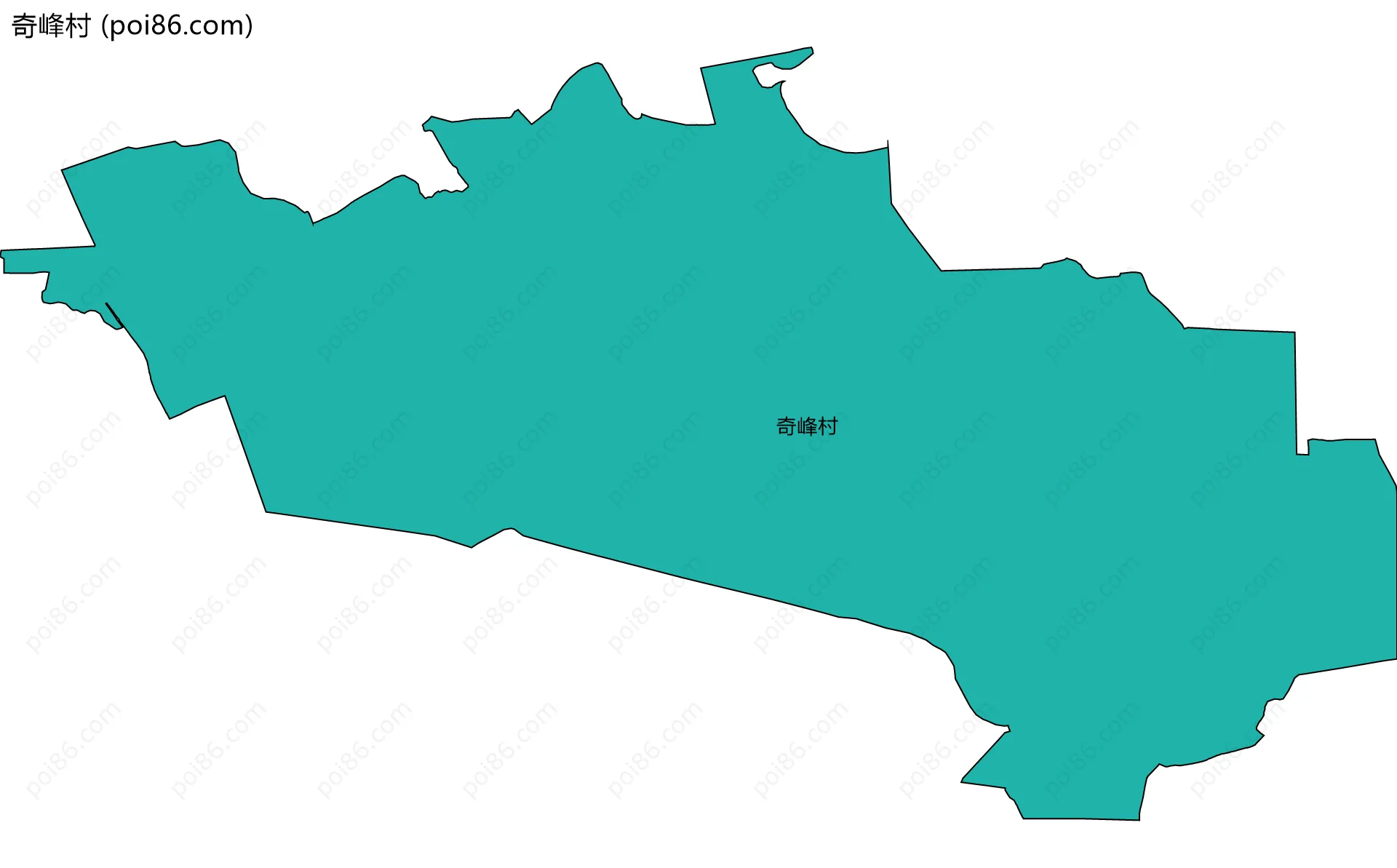 奇峰村边界地图