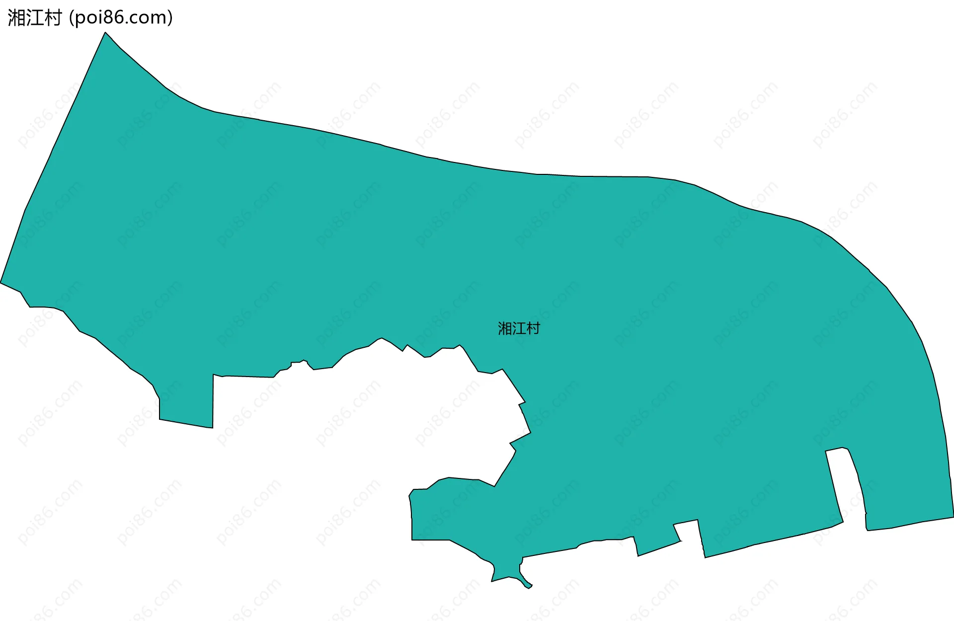 湘江村边界地图