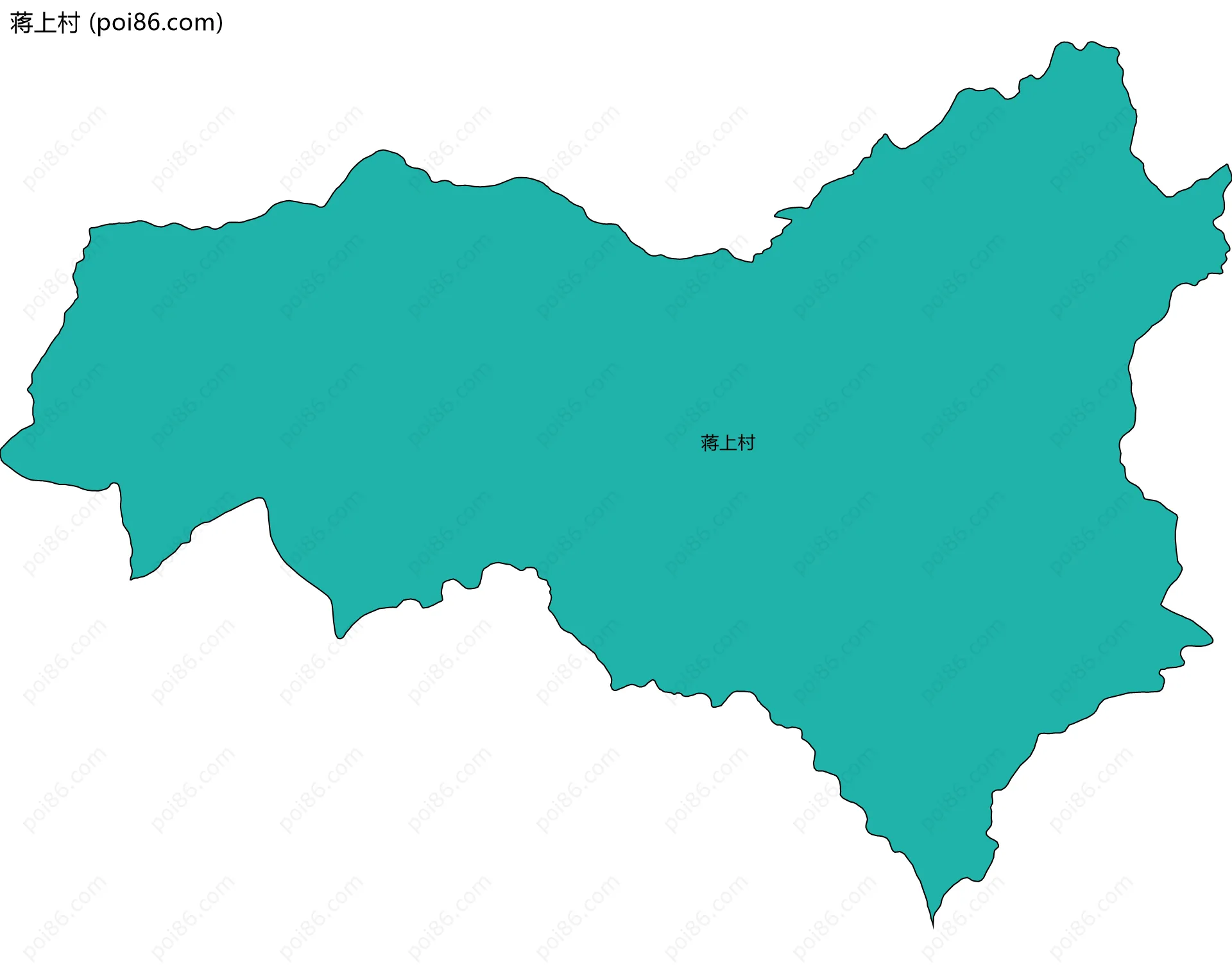 蒋上村边界地图