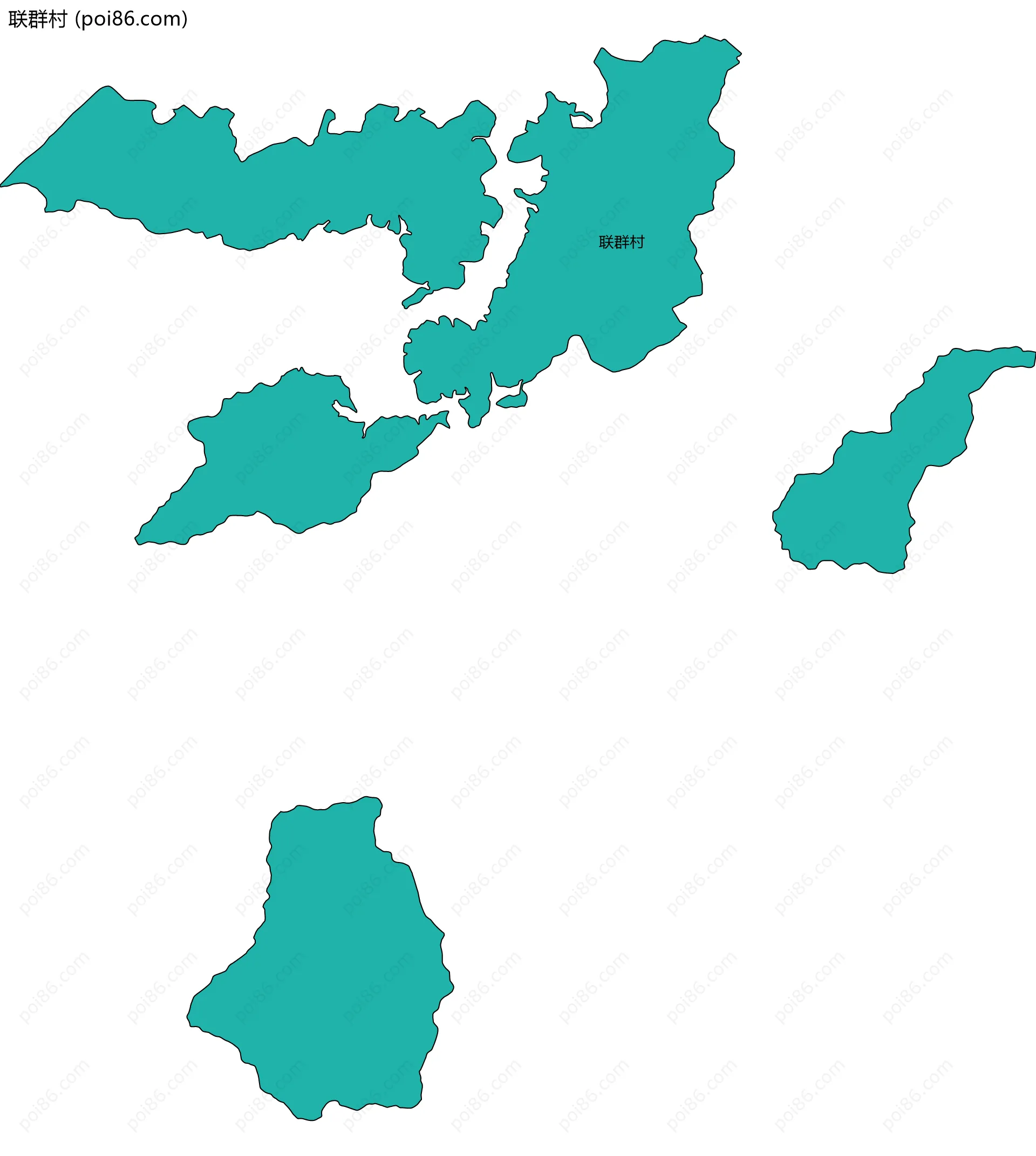 联群村边界地图