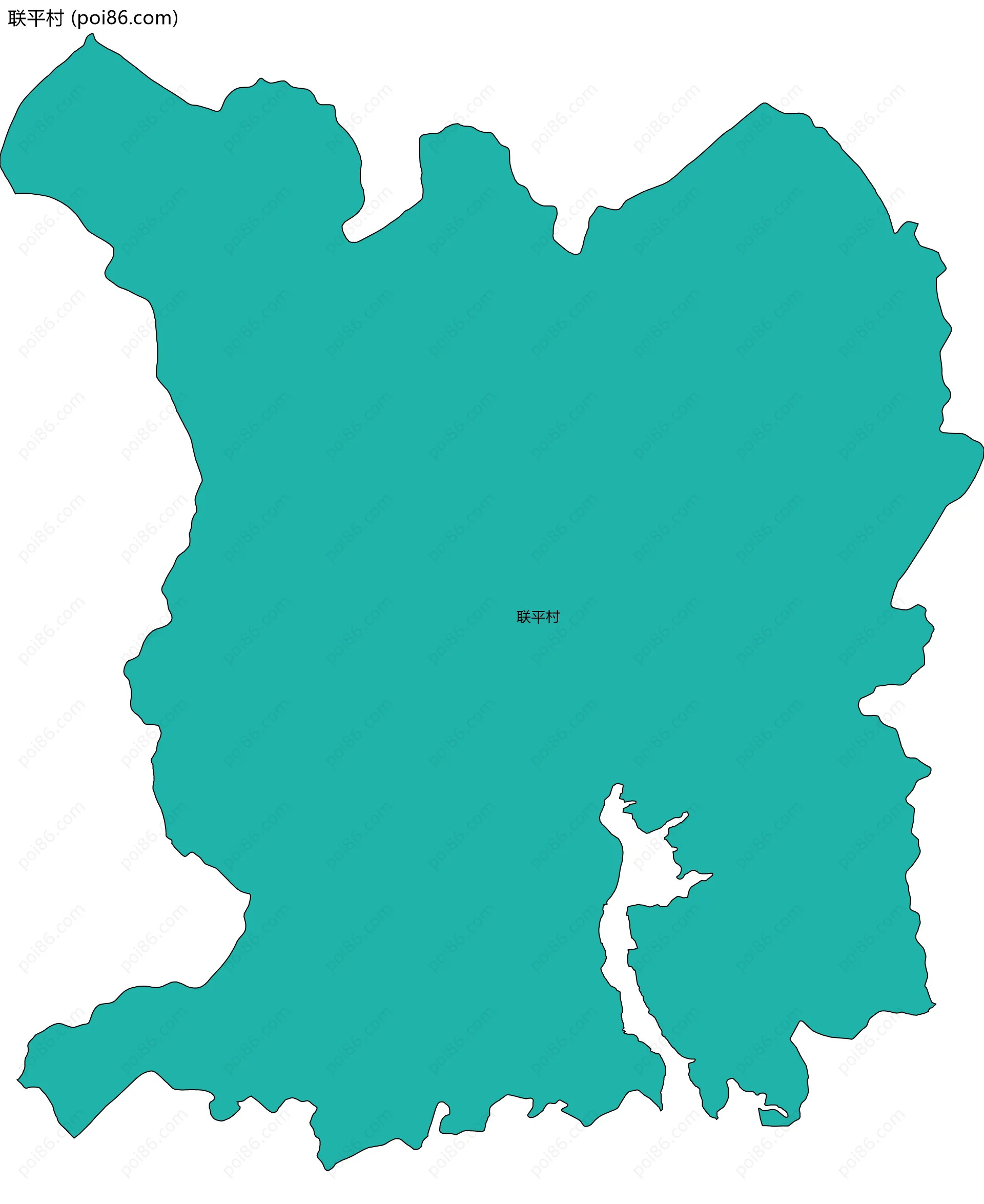 联平村边界地图