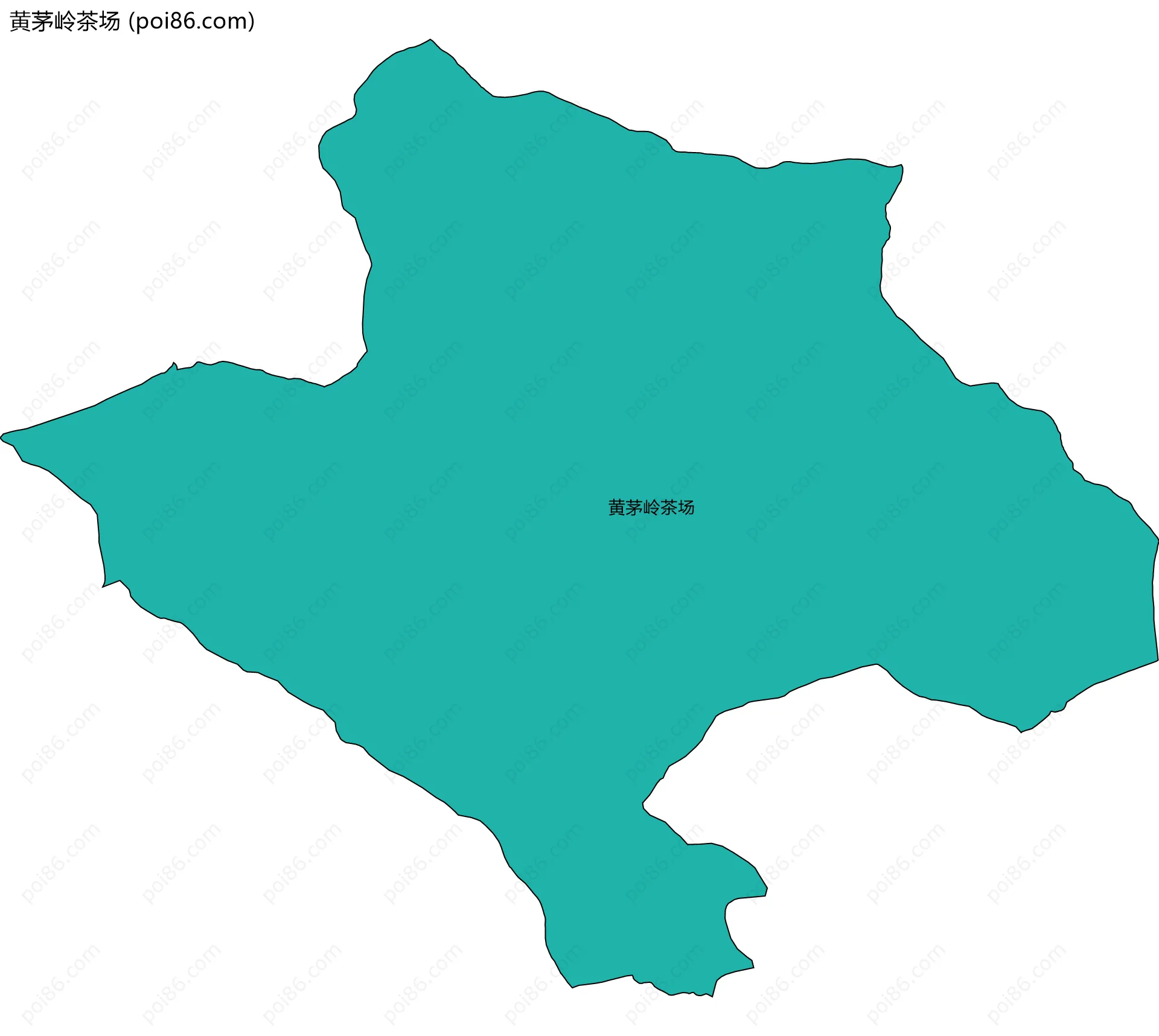 黄茅岭茶场边界地图