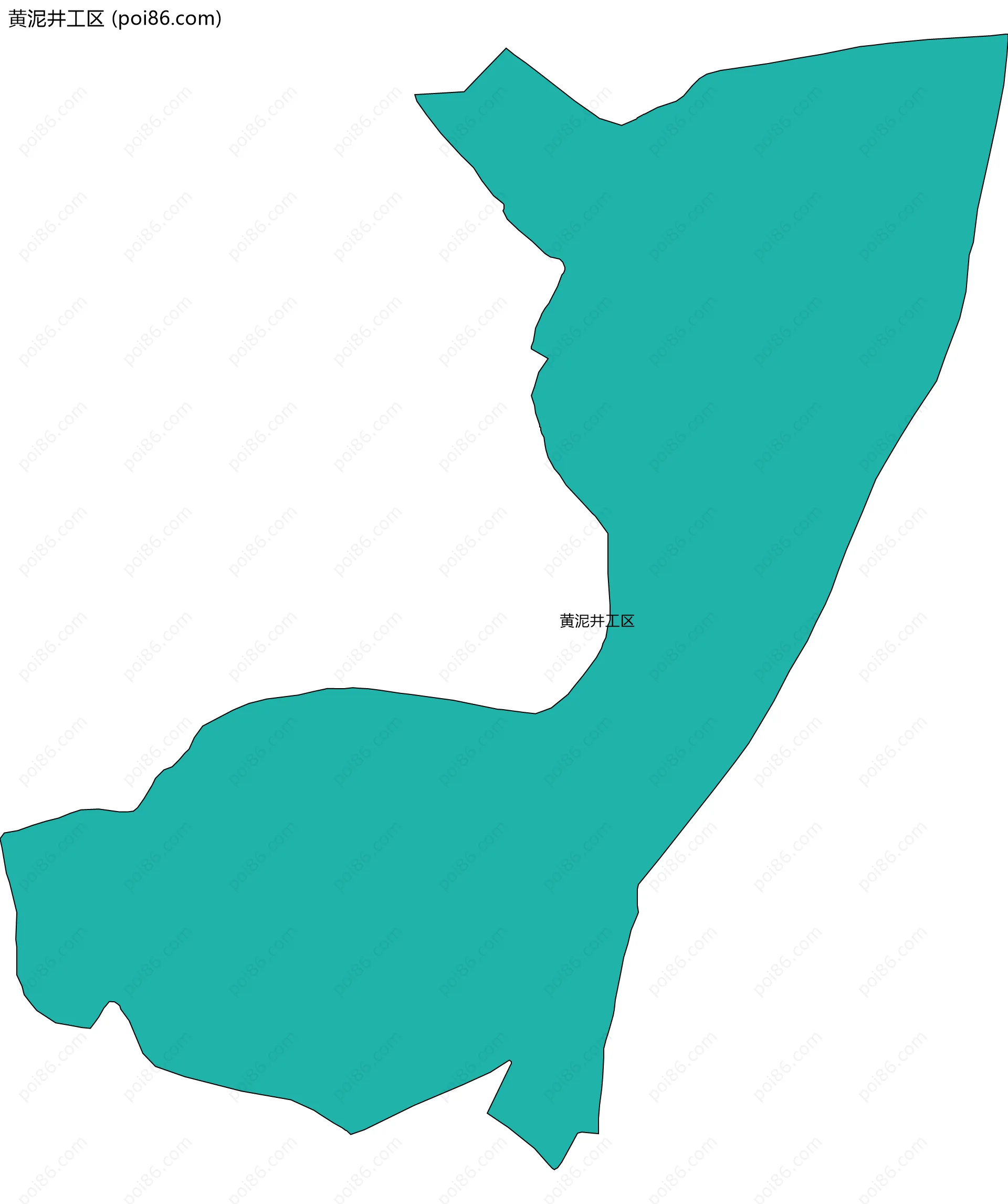 黄泥井工区边界地图