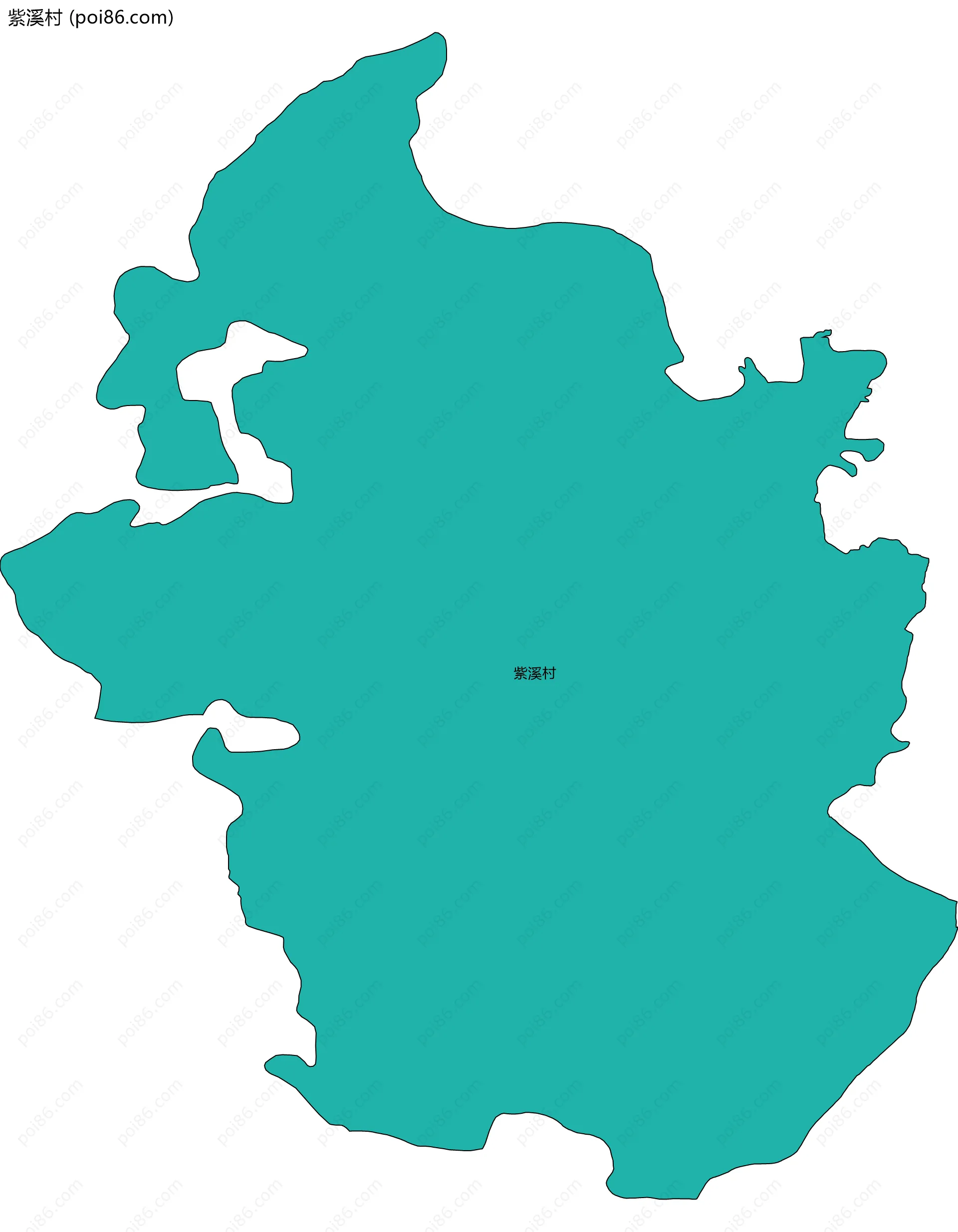 紫溪村边界地图