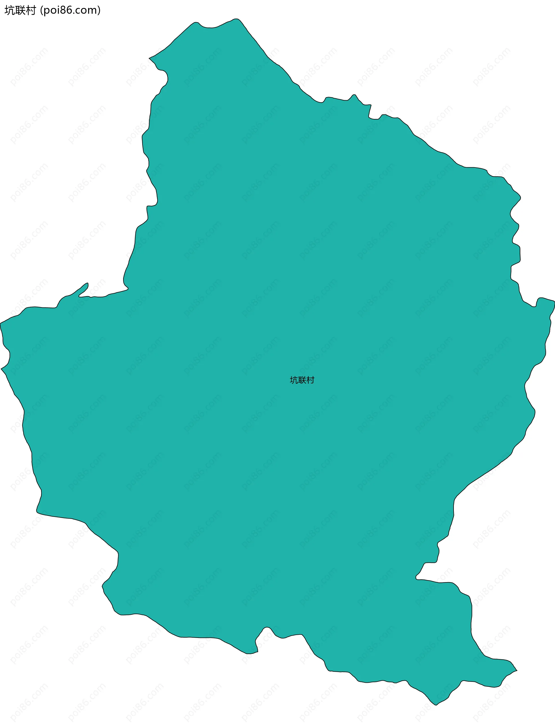 坑联村边界地图