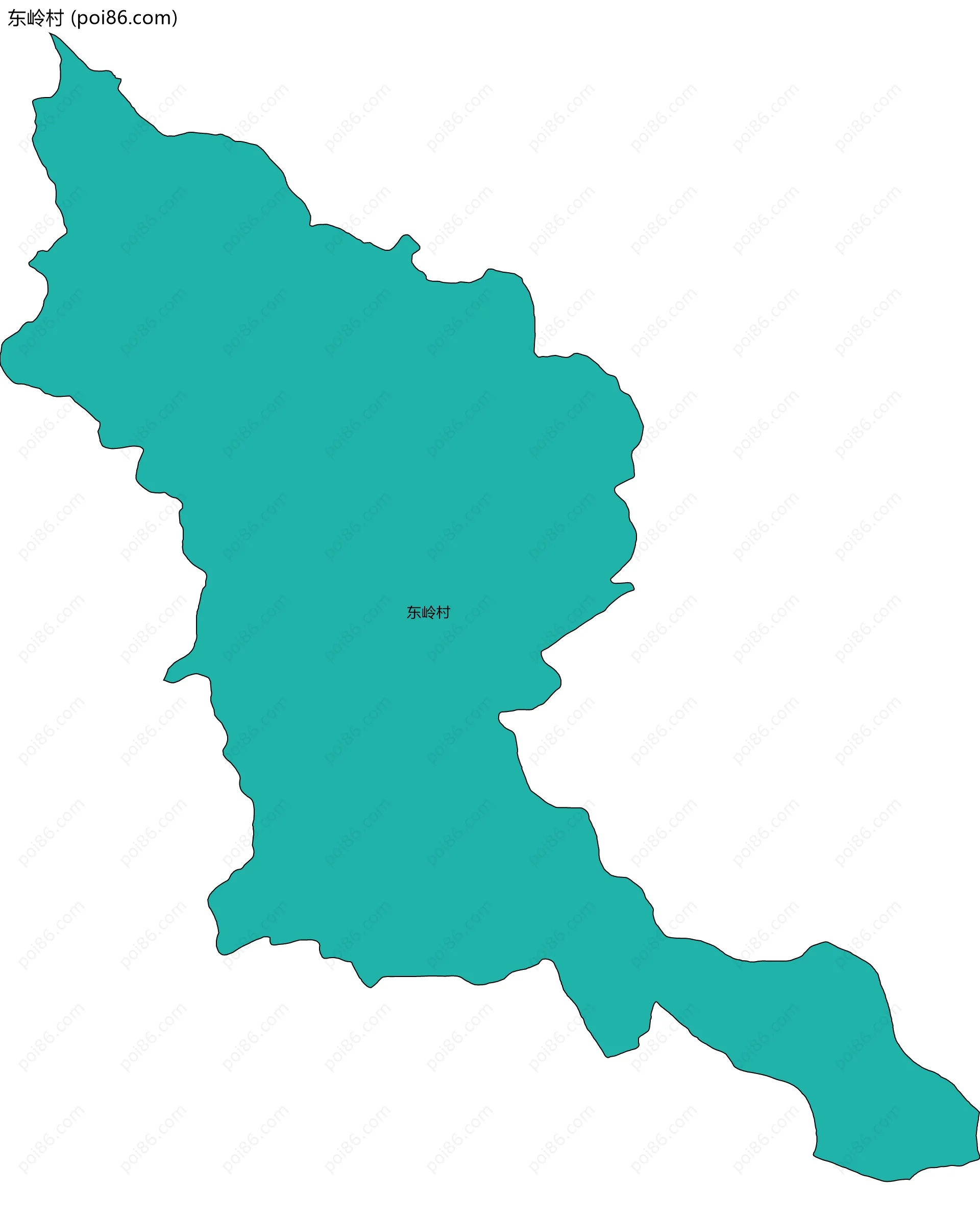 东岭村边界地图