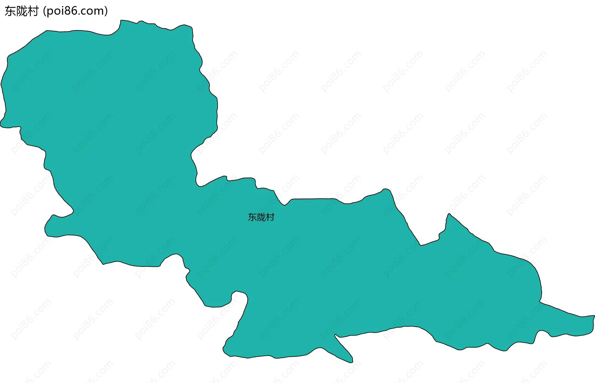 东陇村边界地图