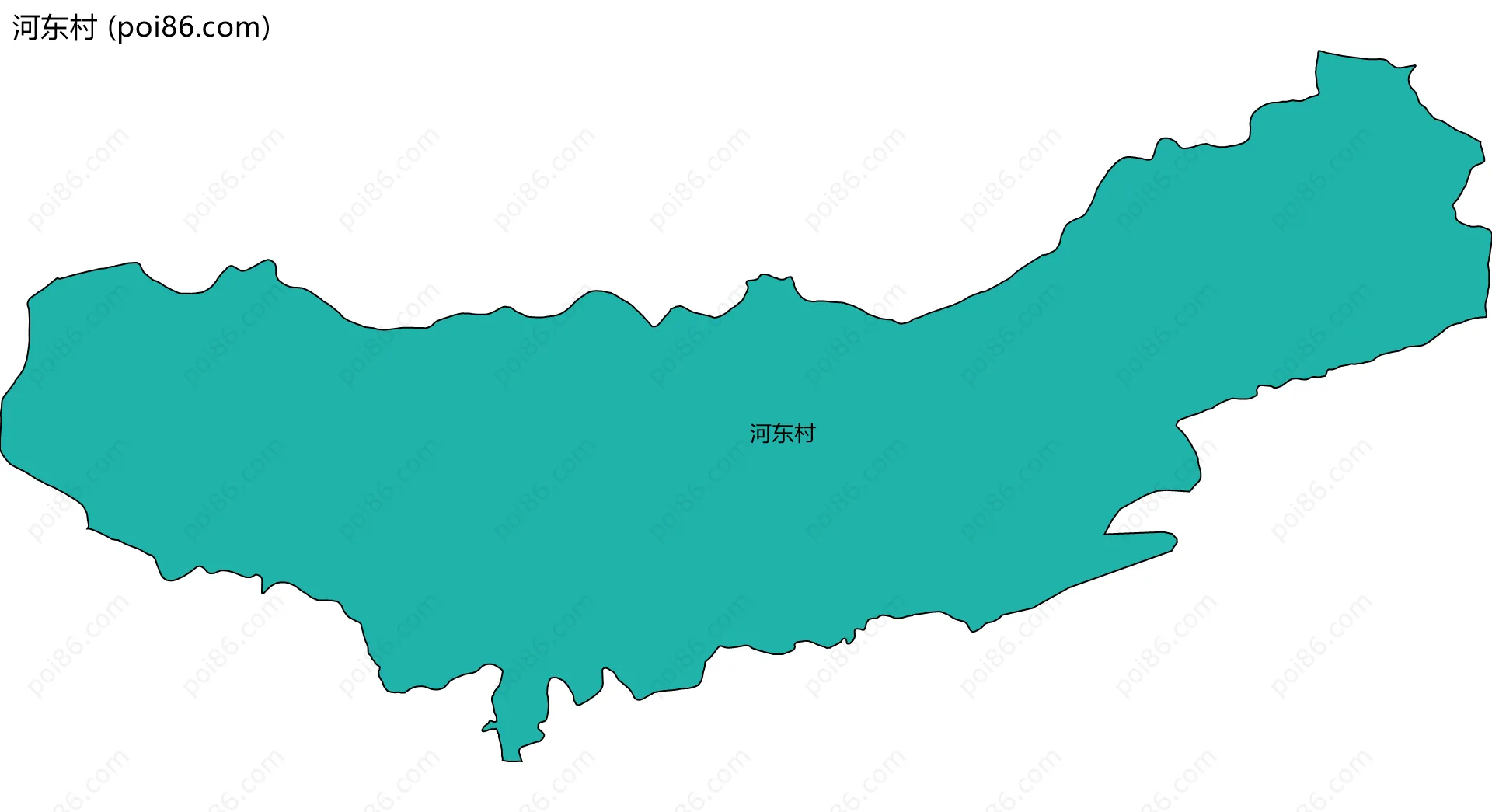 河东村边界地图