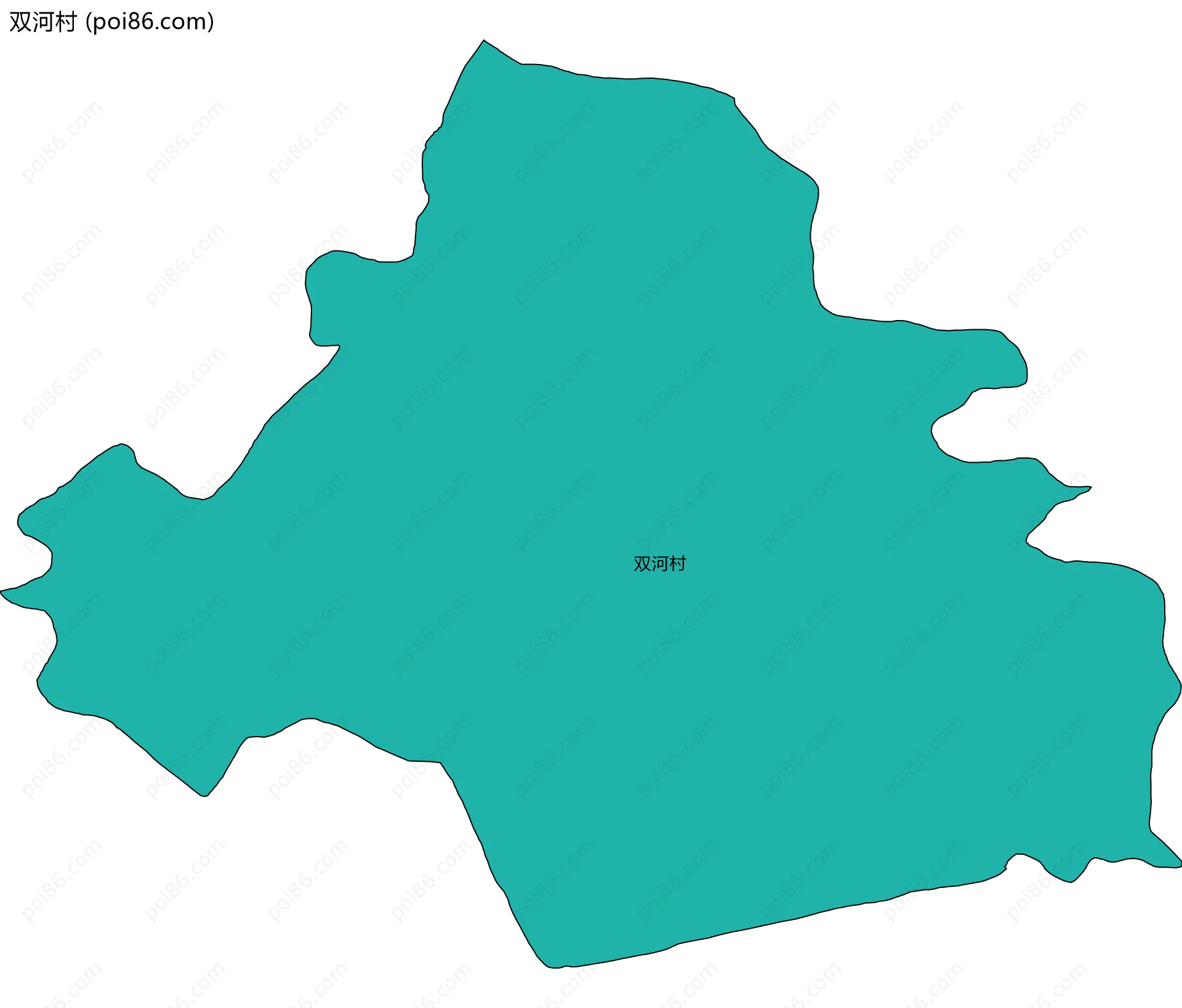双河村边界地图