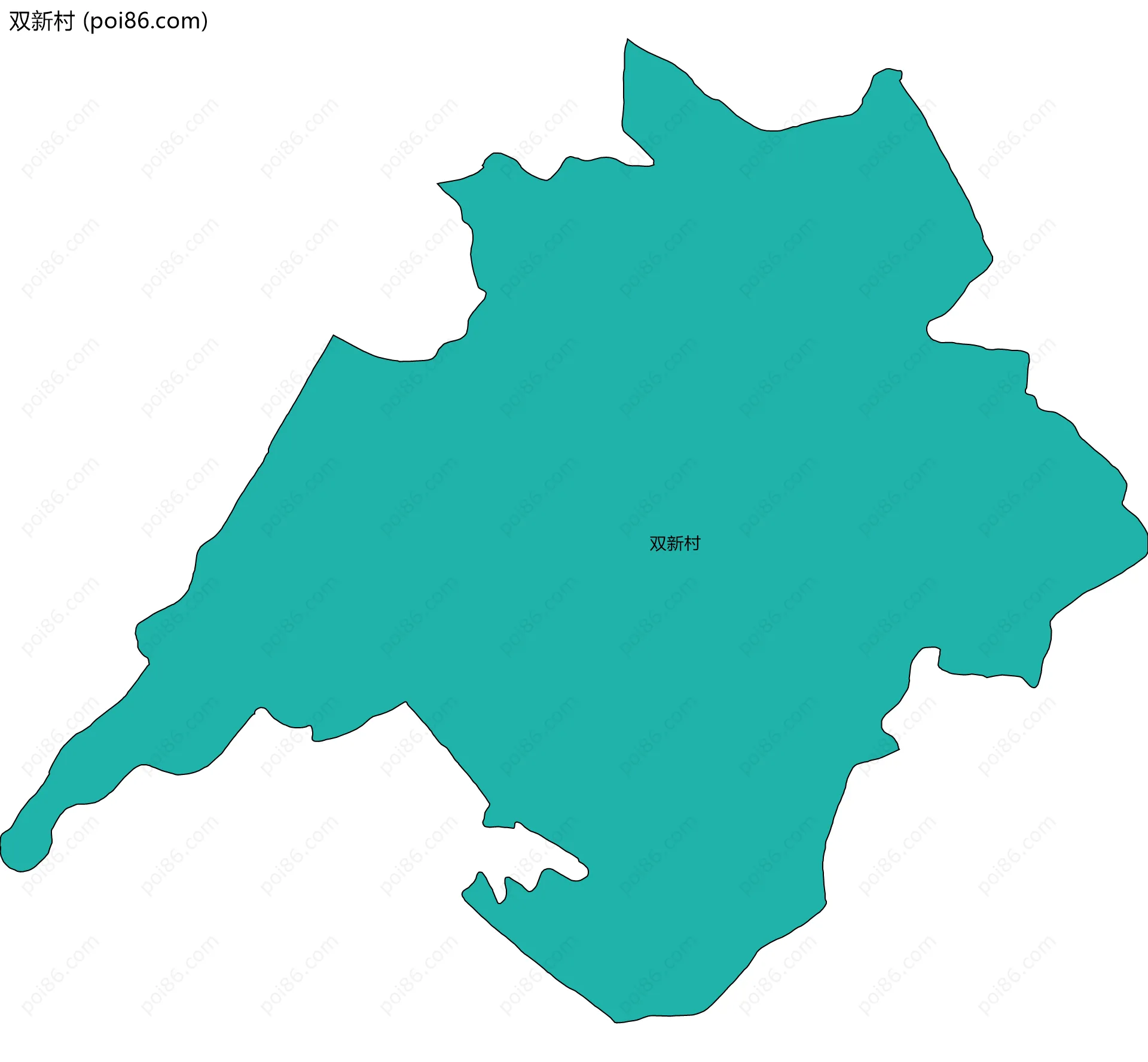双新村边界地图