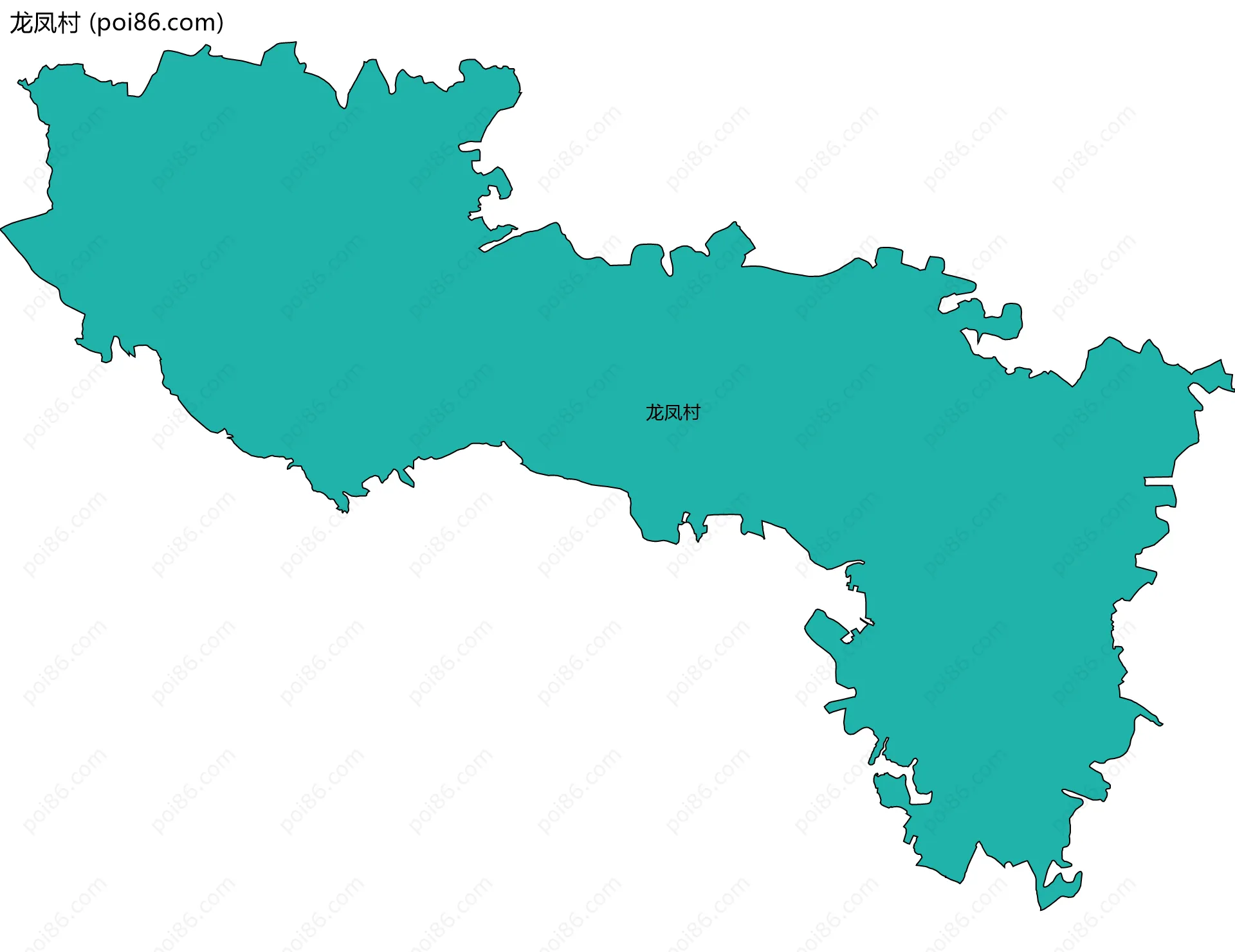 龙凤村边界地图