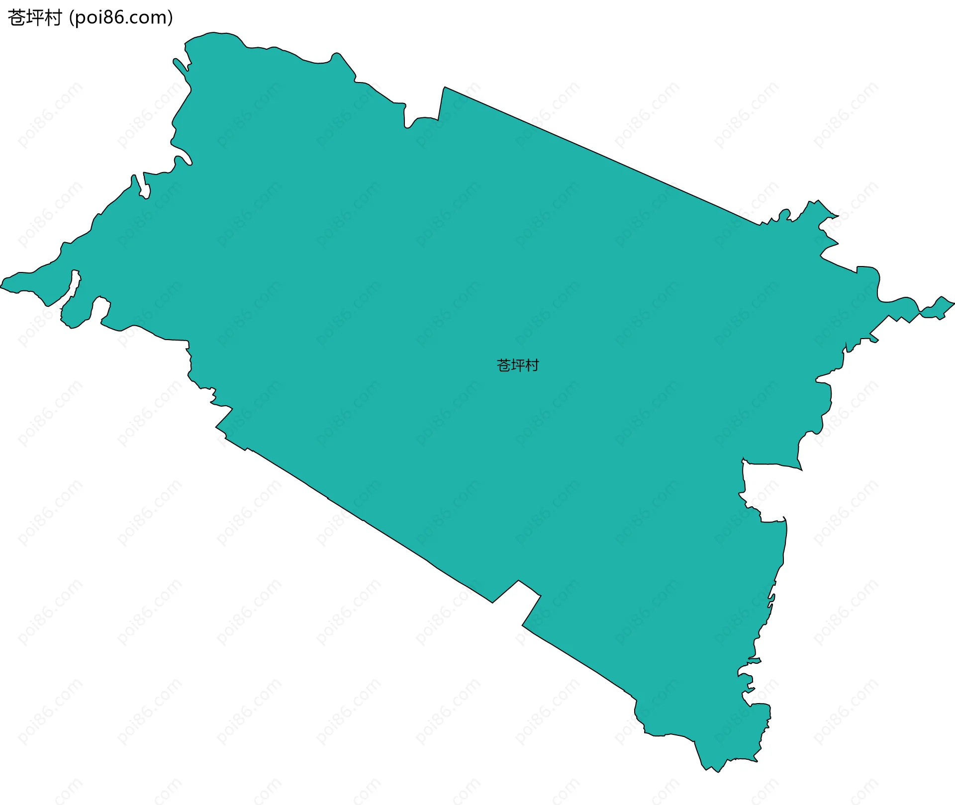 苍坪村边界地图