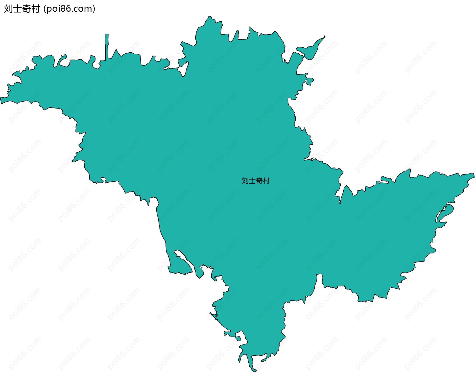 刘士奇村边界地图