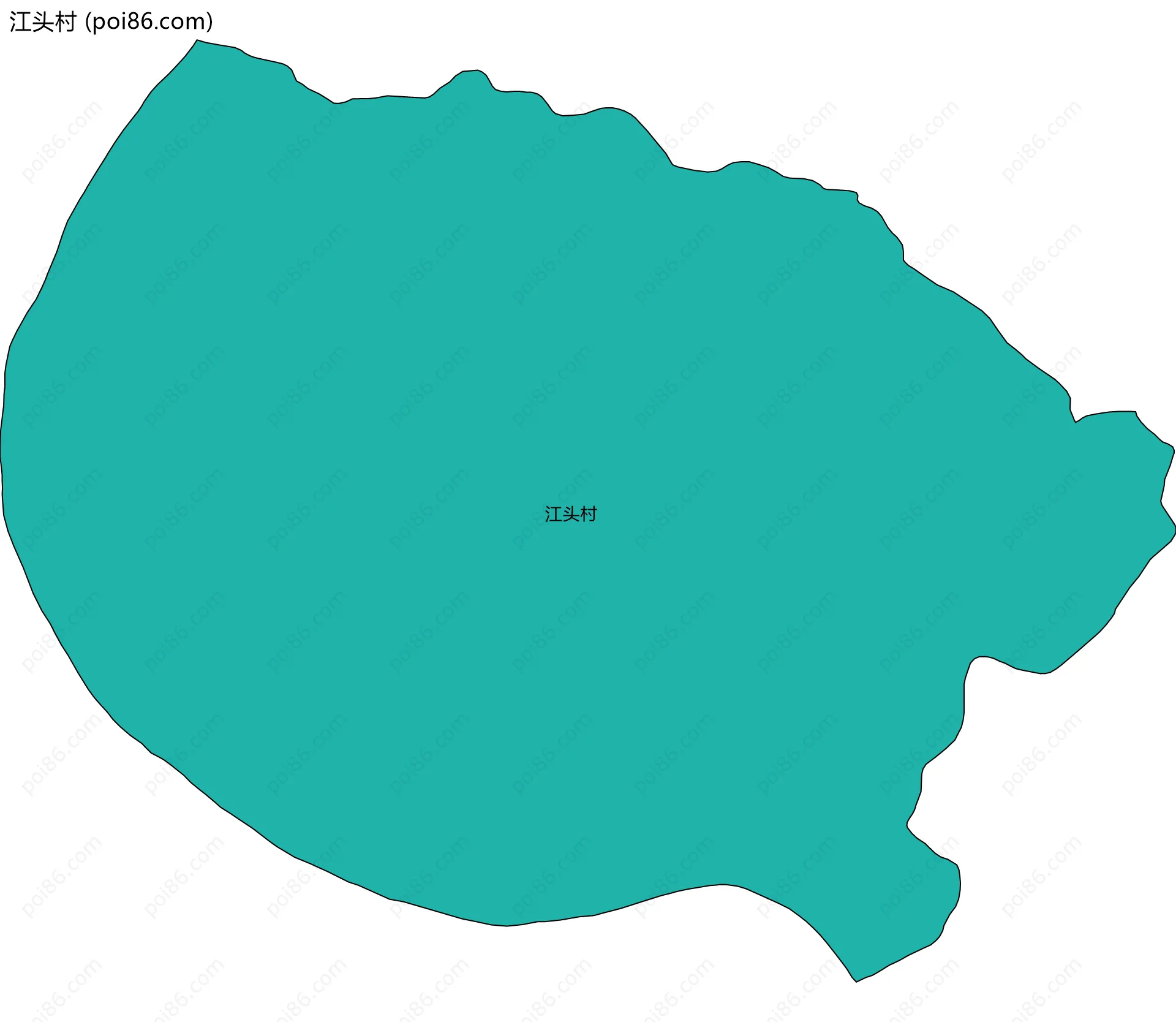 江头村边界地图