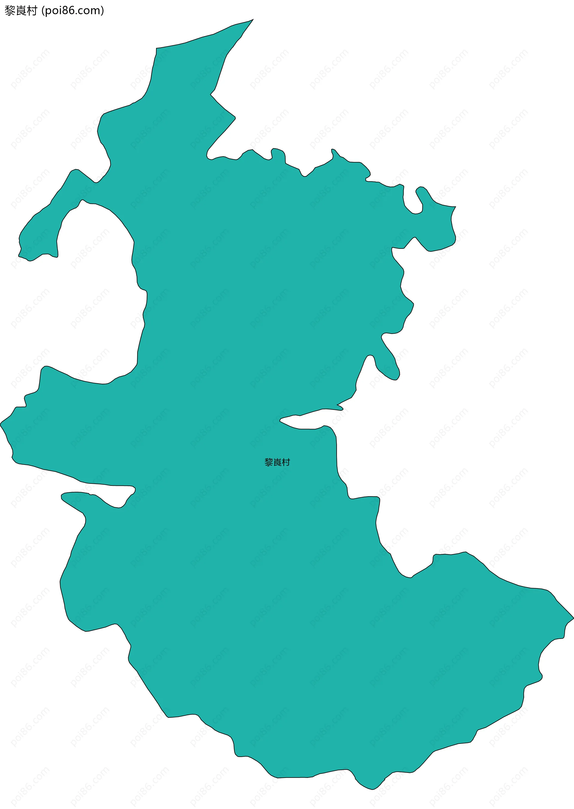 黎崀村边界地图