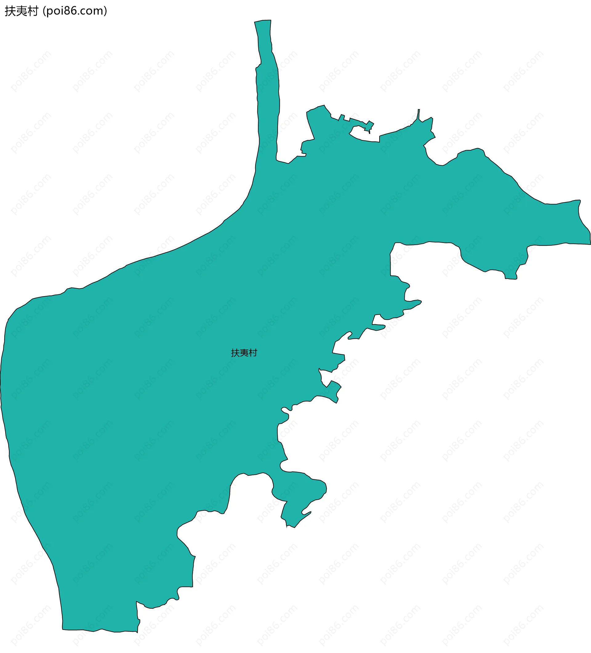 扶夷村边界地图