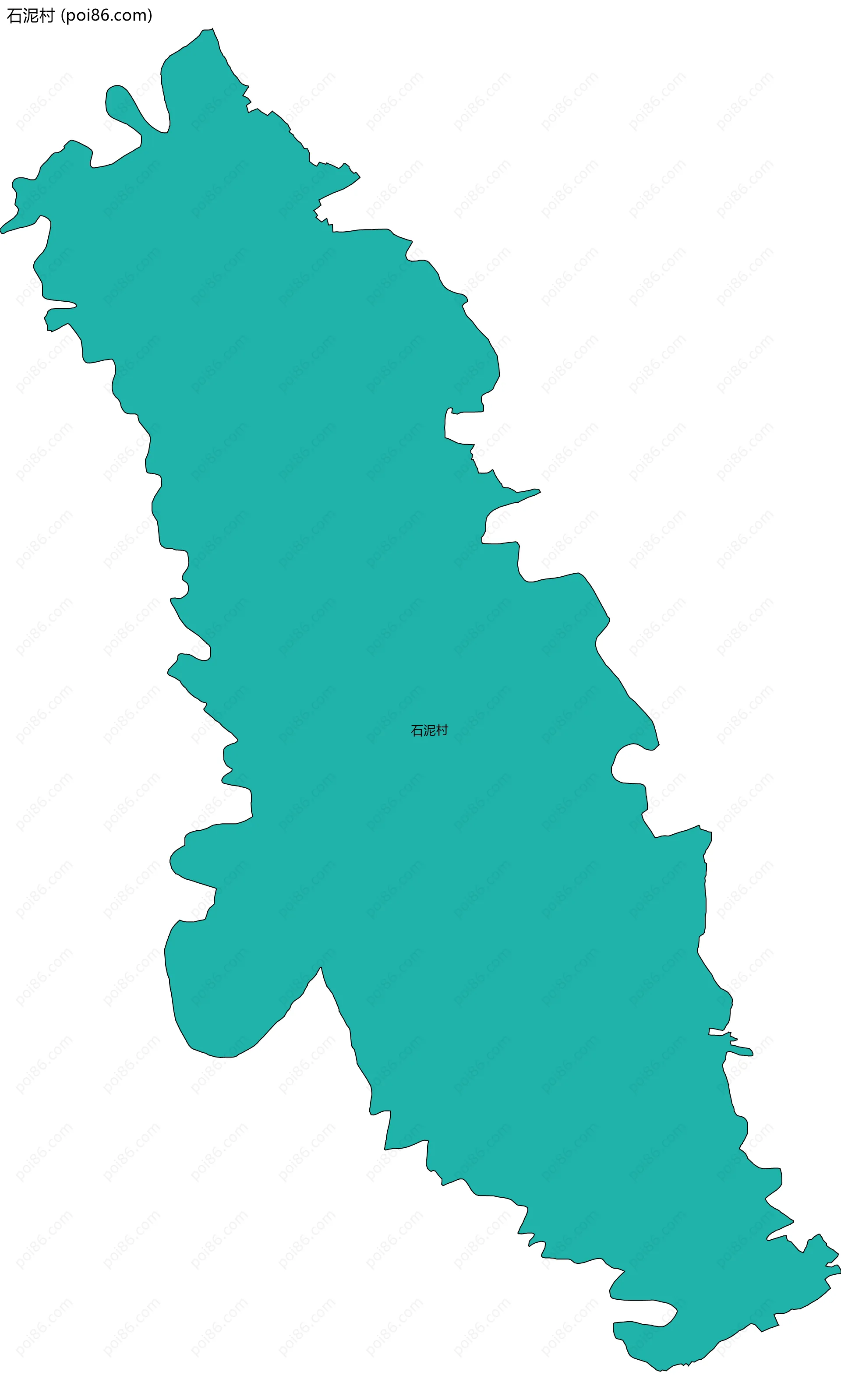 石泥村边界地图