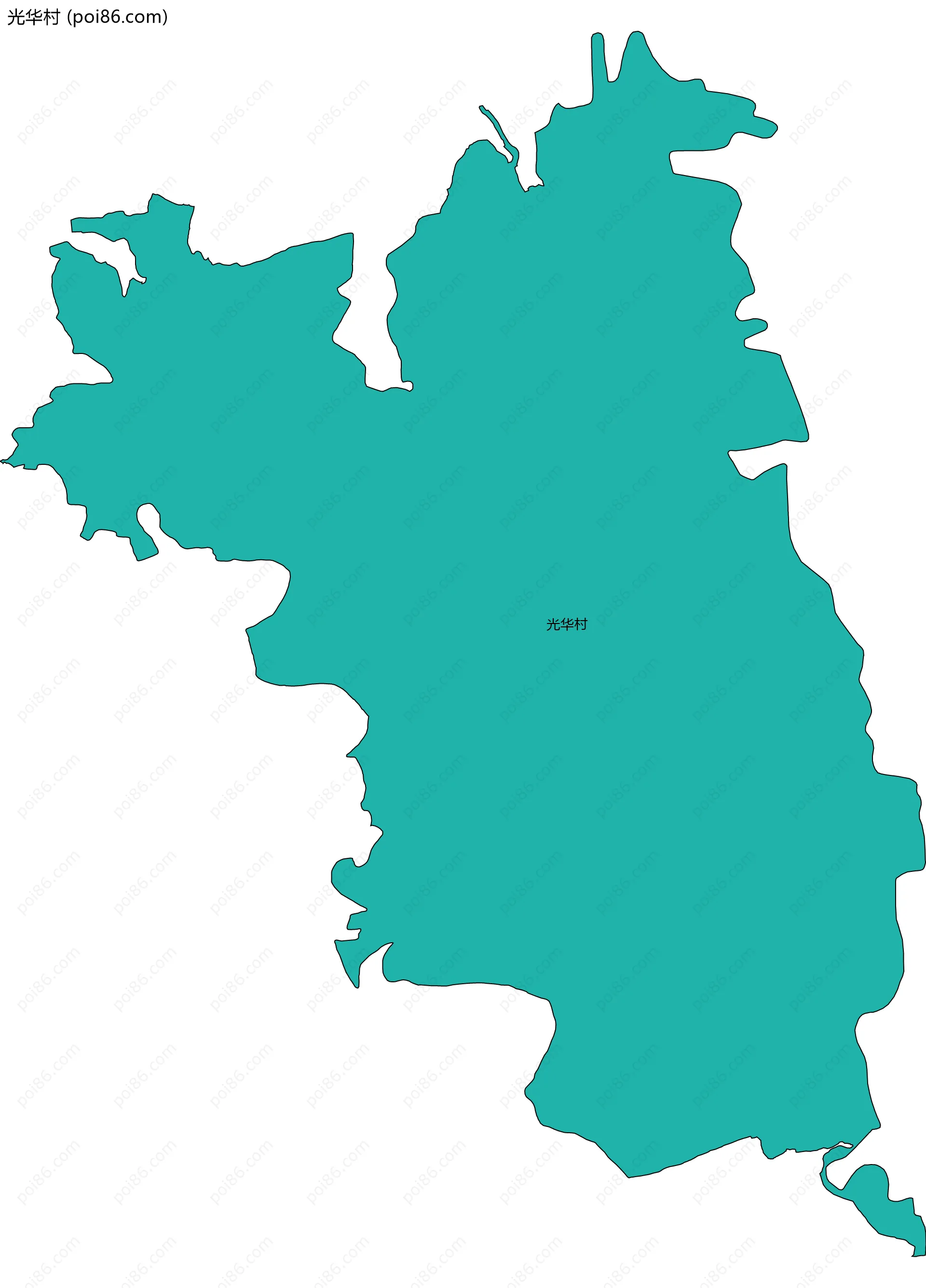 光华村边界地图
