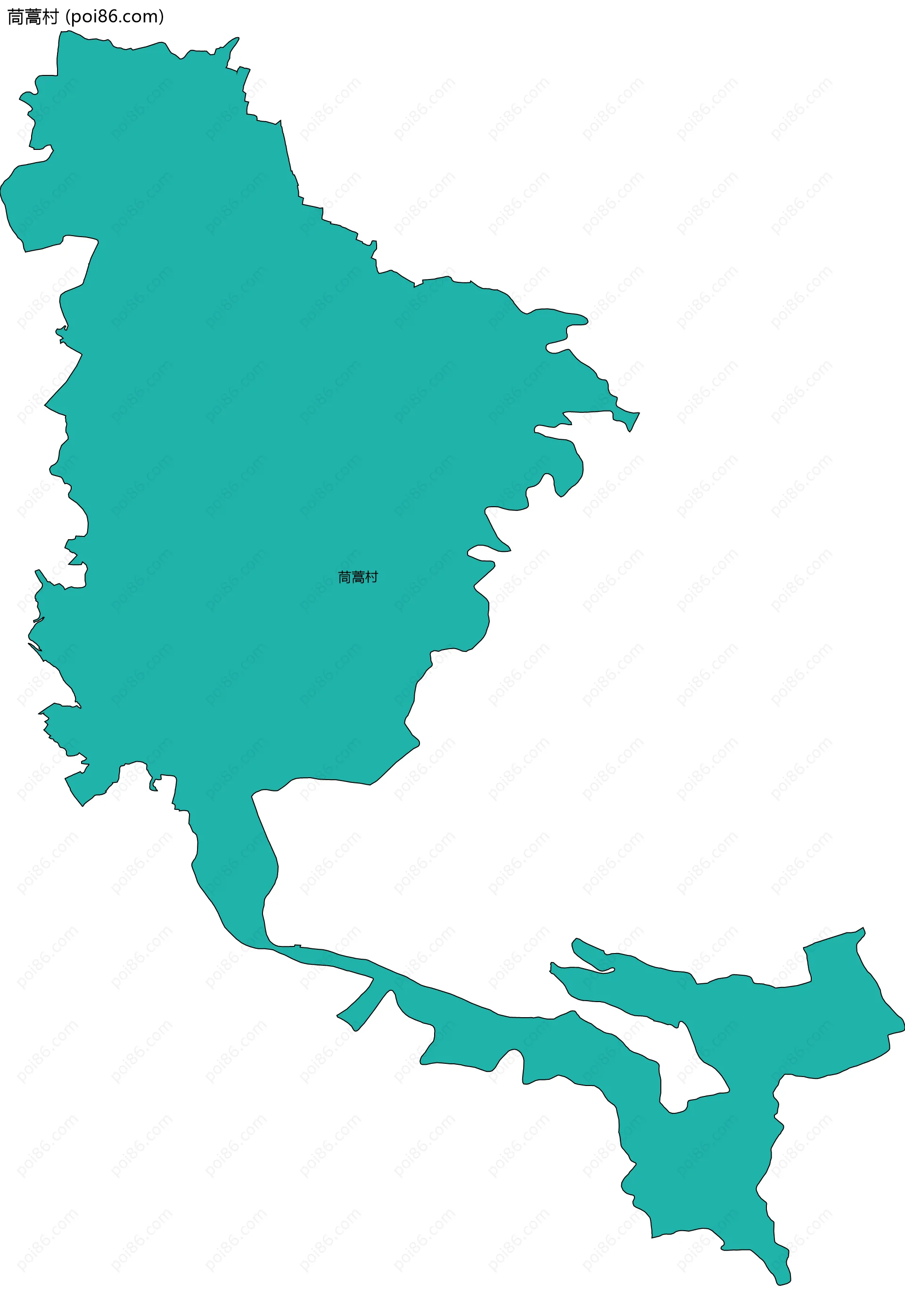 茼蒿村边界地图