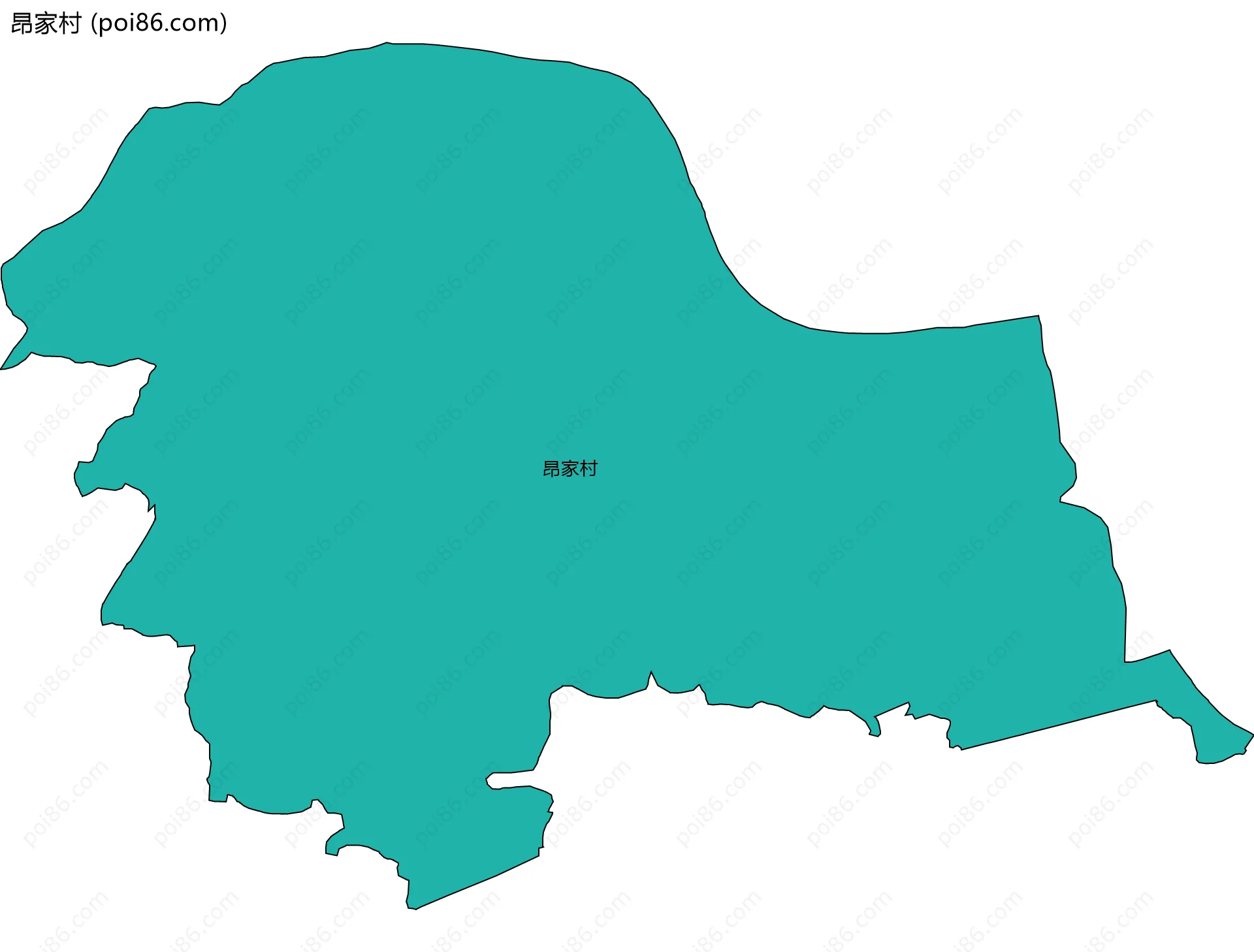 昂家村边界地图