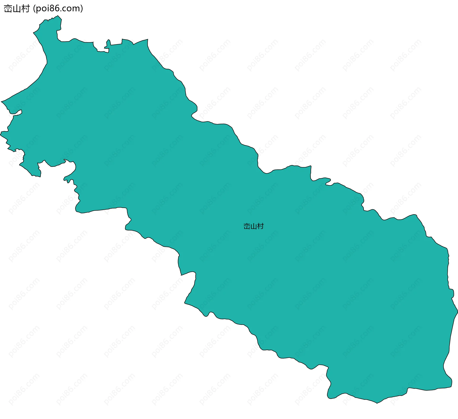 峦山村边界地图