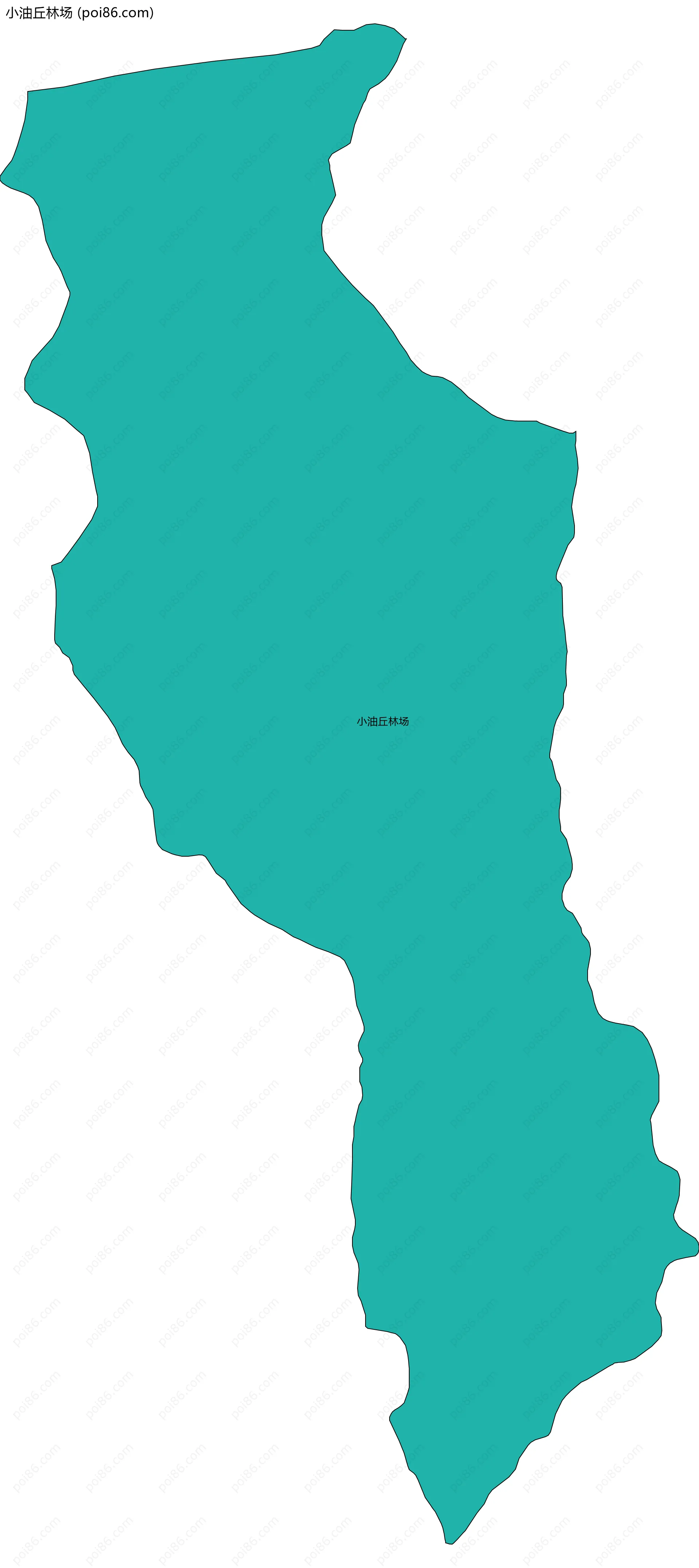 小油丘林场边界地图