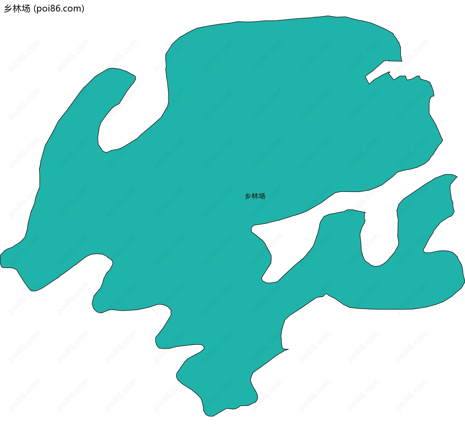 乡林场边界地图